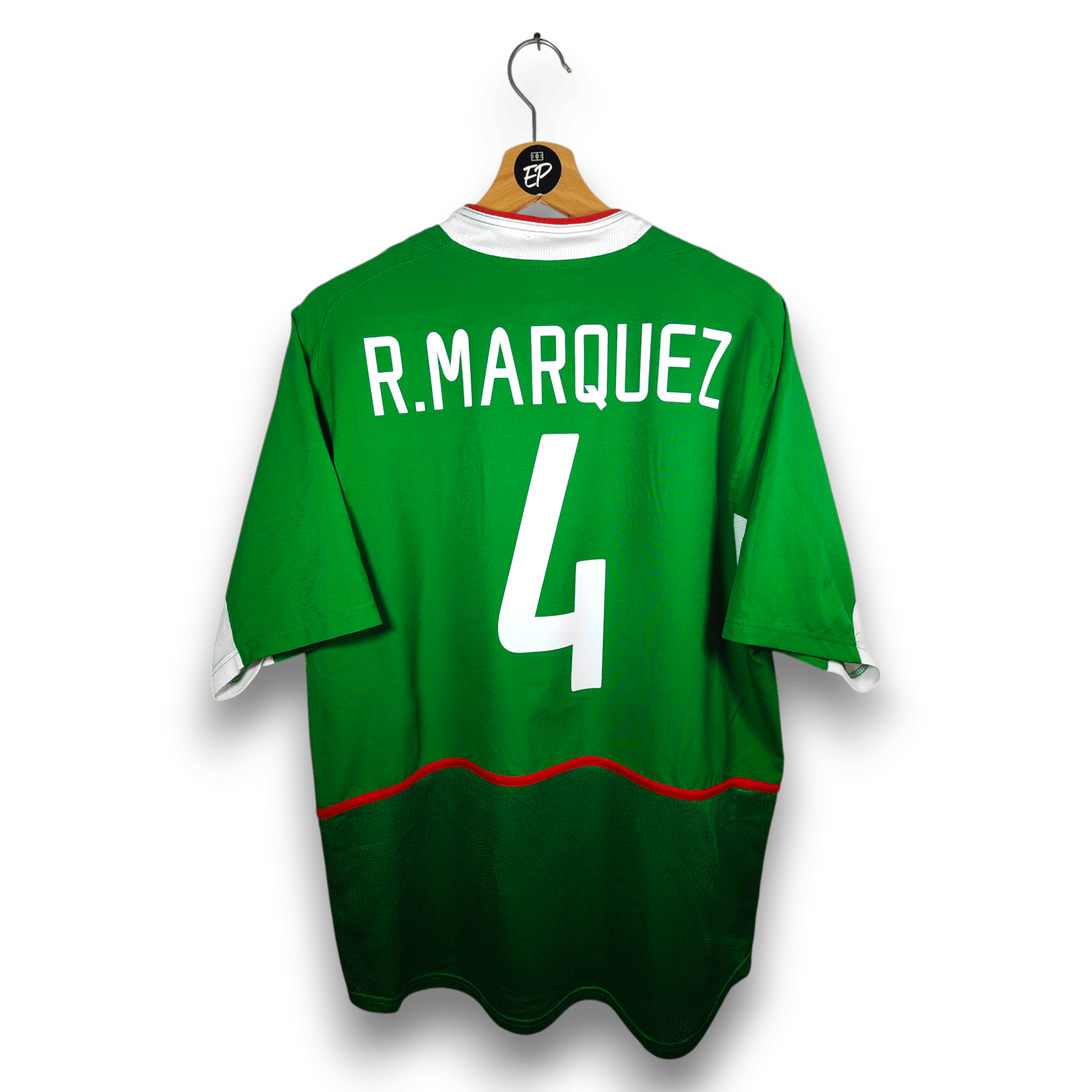 2003 - 04 Mexico Home Shirt Marquez 4 - 8.5/10 - (L) - Eternal Pitch