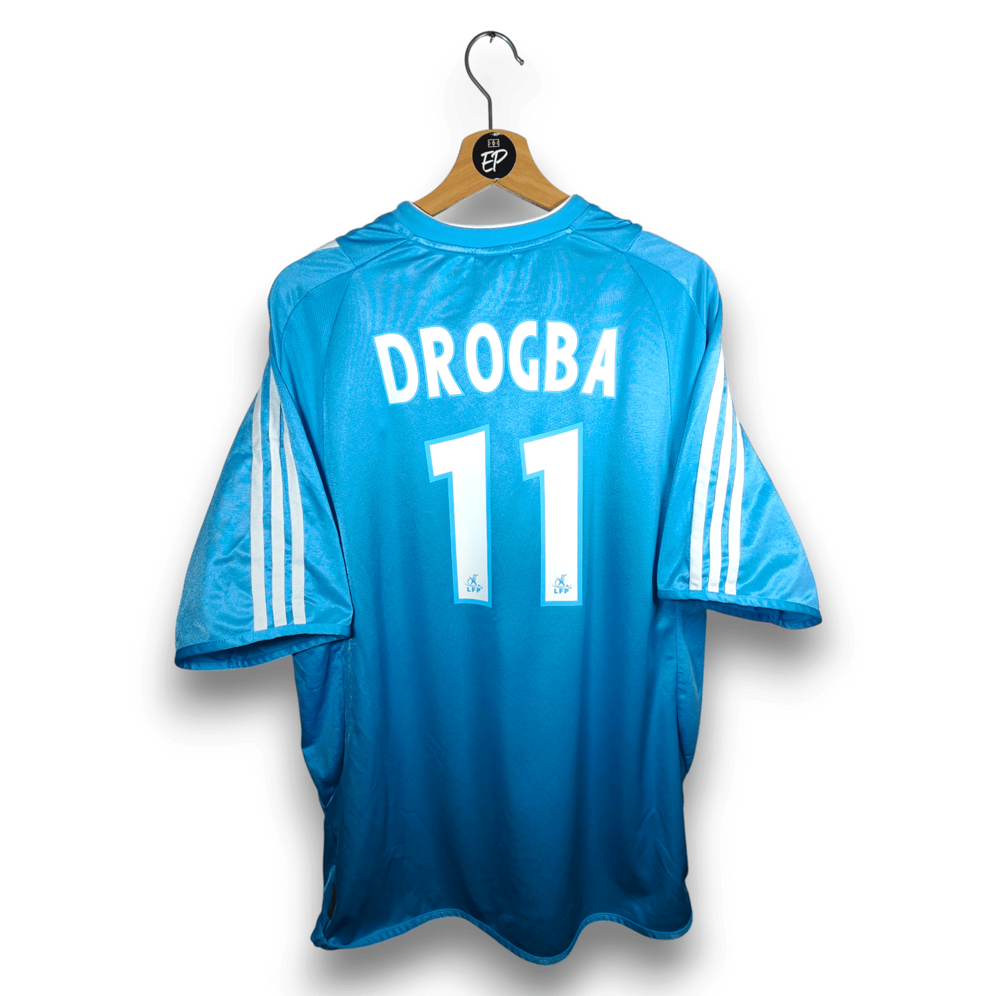 2003 - 04 Olympique Marseille Away Shirt Drogba 11 - 6.5/10 - (XL) - Eternal Pitch