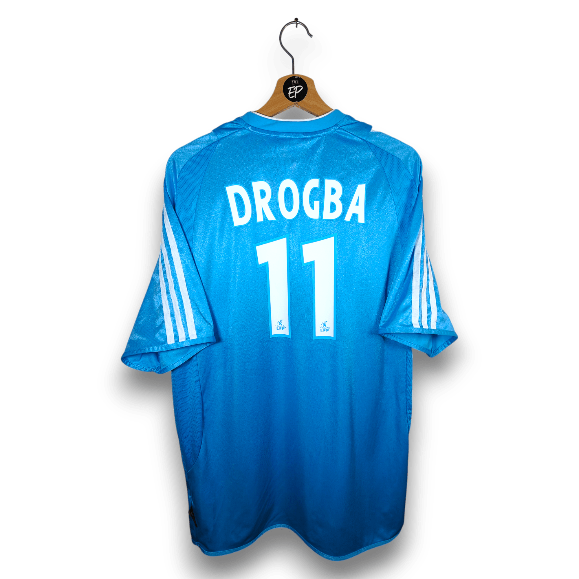 2003 - 04 Olympique Marseille Away Shirt Drogba 11 - 9/10 - (L) - Eternal Pitch