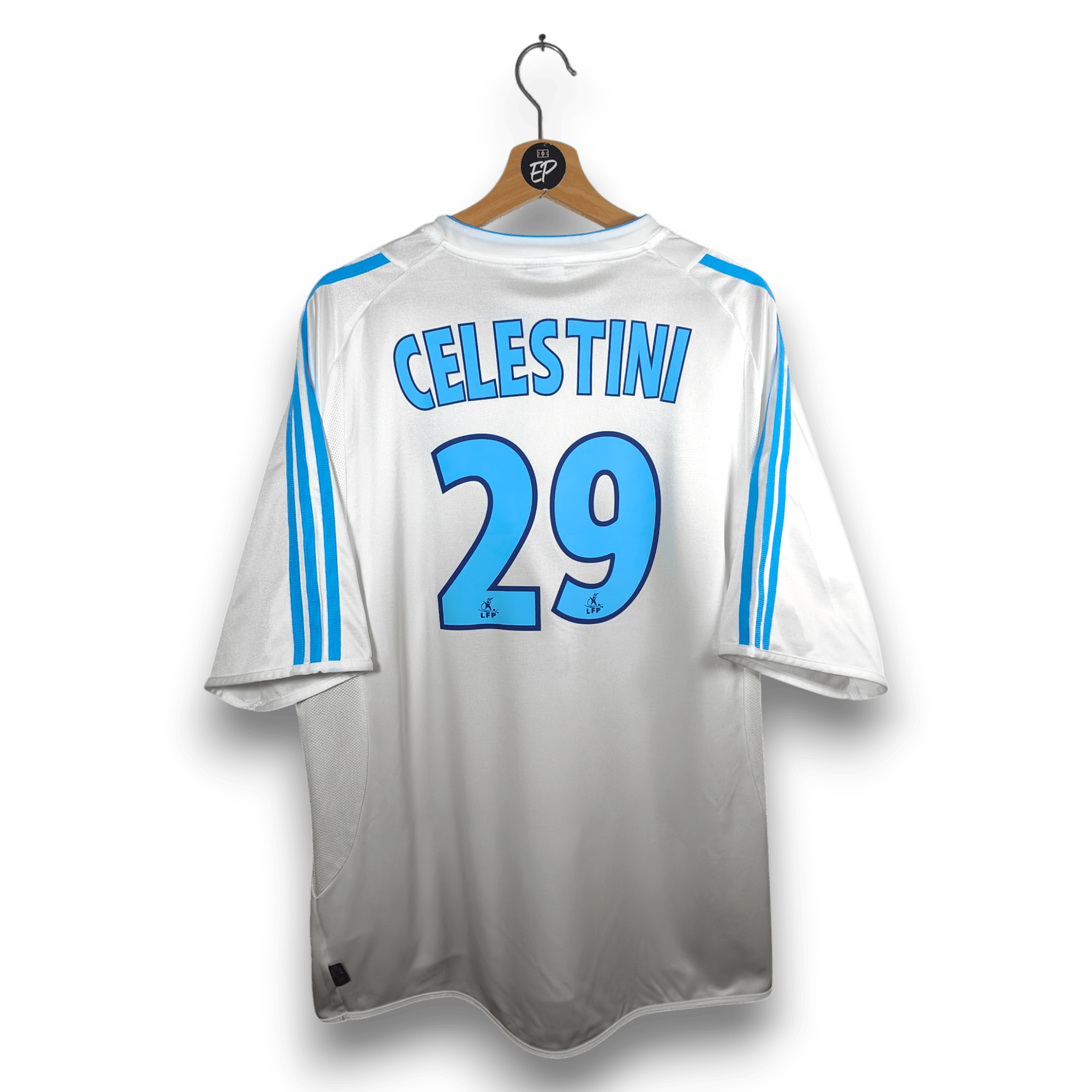 2003 - 04 Olympique Marseille Home Shirt Celestini 29 - 9.5/10 - (XL) - Eternal Pitch