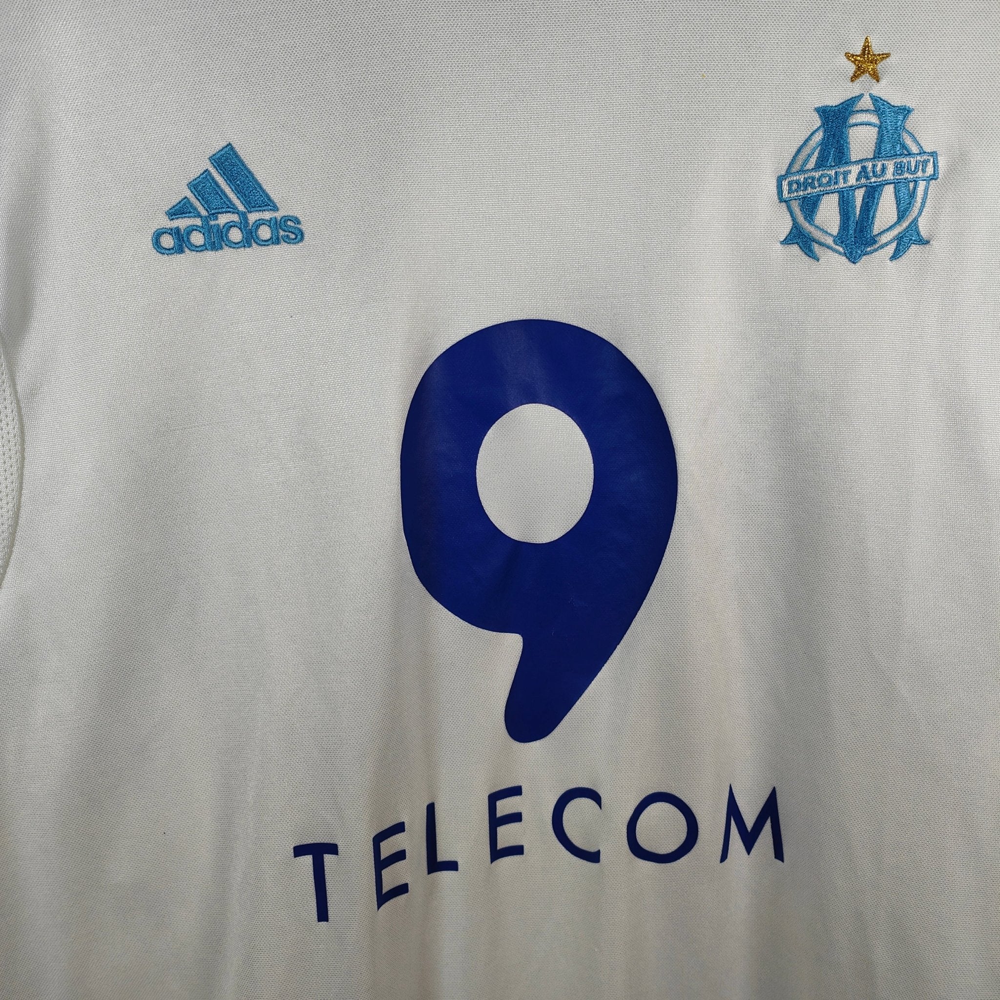 2003-04 Olympique Marseille Home Shirt Drogba #11 - 9/10 - (XL