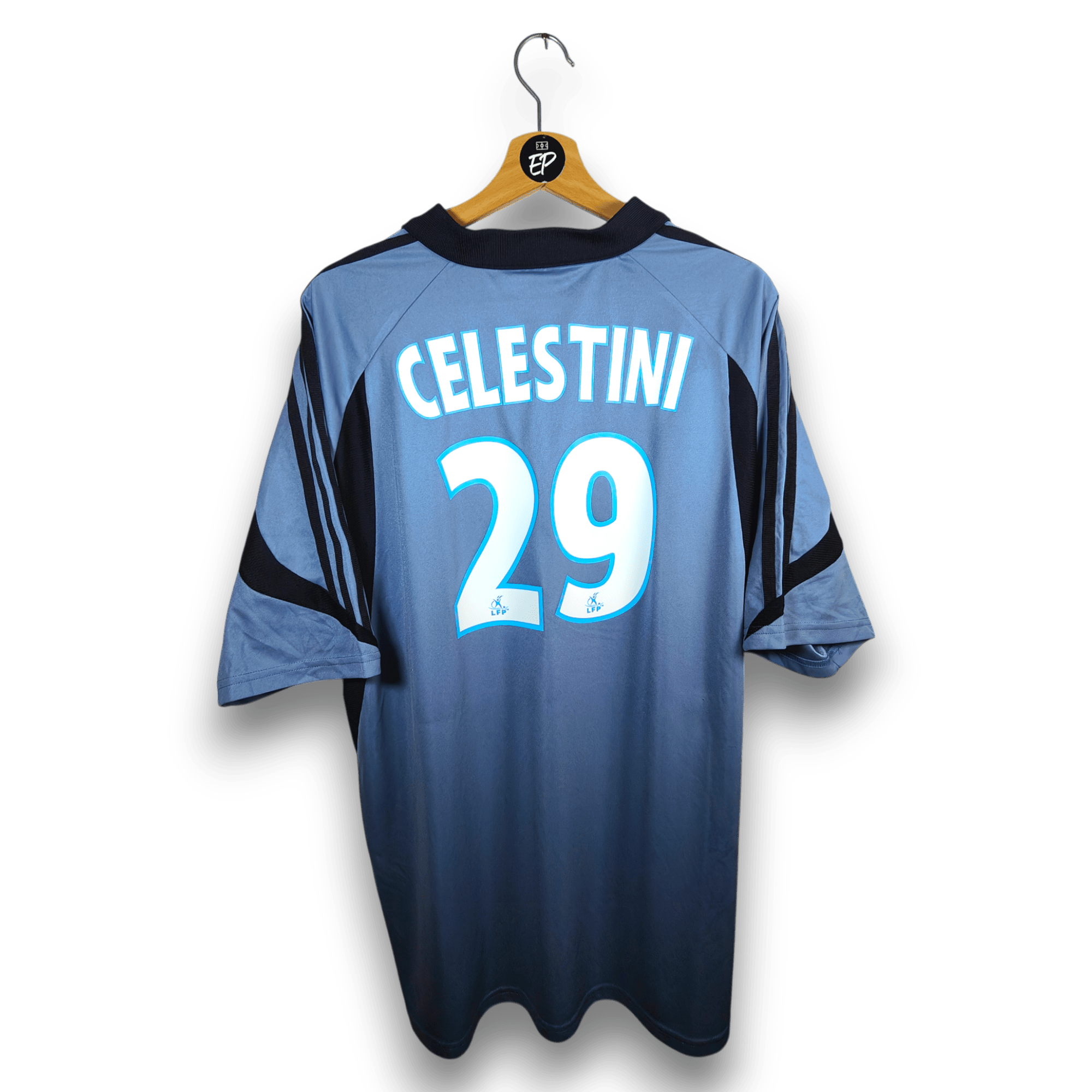 2003 - 04 Olympique Marseille Third Shirt Celestini 29 - 7.5/10 - (XL) - Eternal Pitch