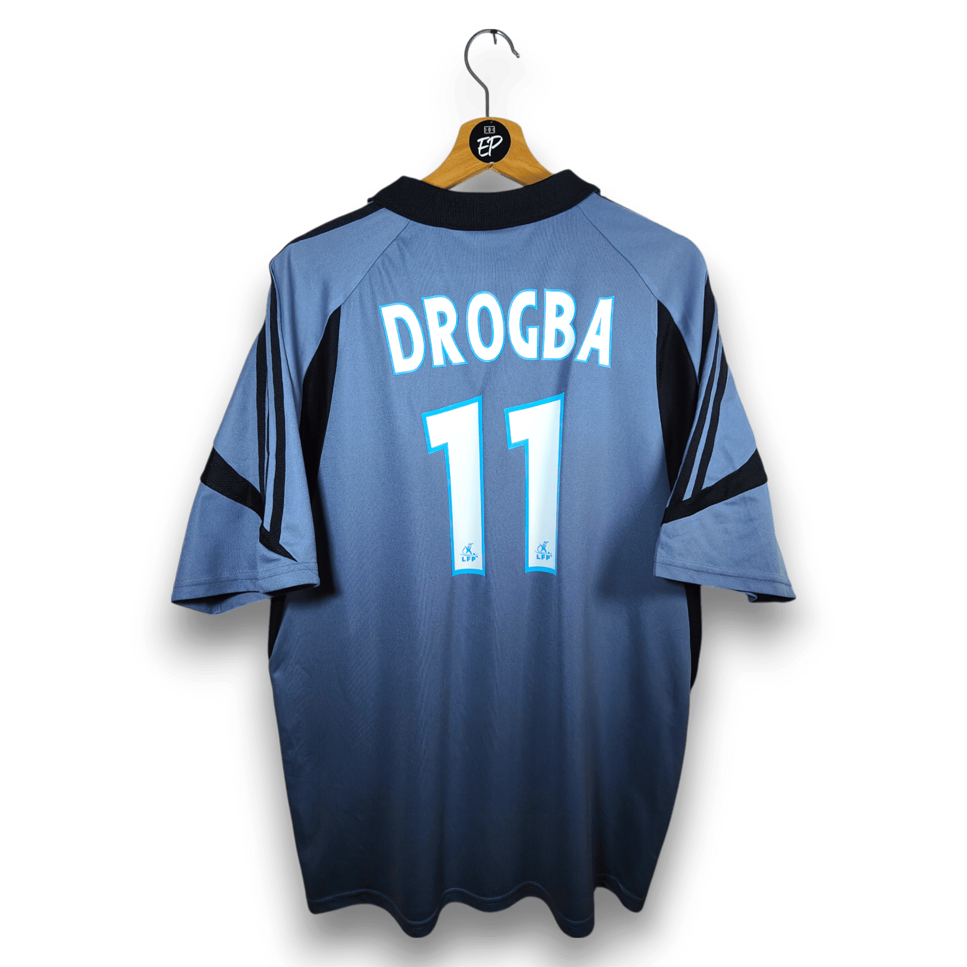 2003-04 Olympique Marseille Third Shirt Drogba #11 - 9.5/10 - (L