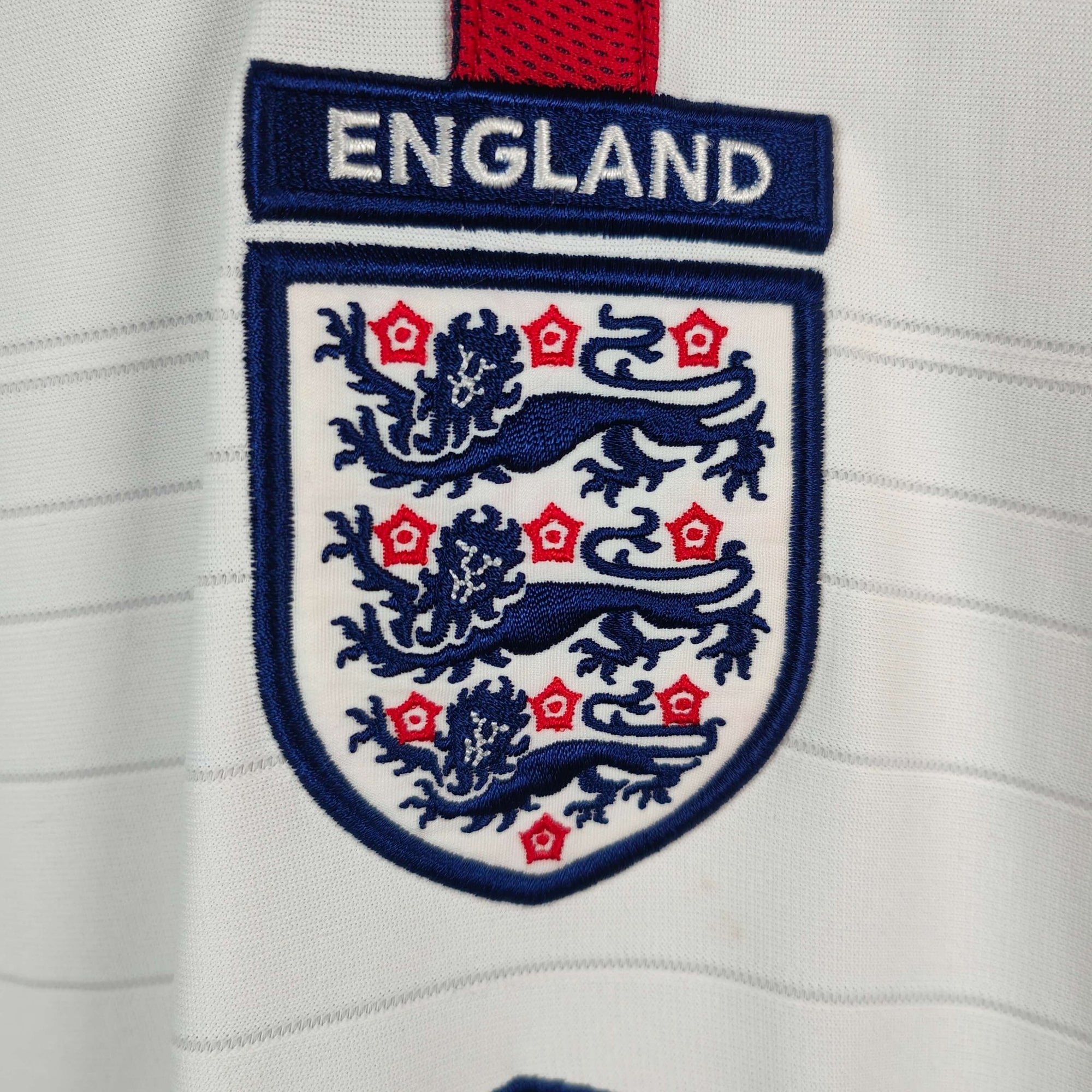 2003 - 05 England Home Shirt Beckham 7 - 9/10 - (XL) - Eternal Pitch