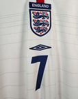 2003 - 05 England Home Shirt Beckham 7 - 9/10 - (XL) - Eternal Pitch
