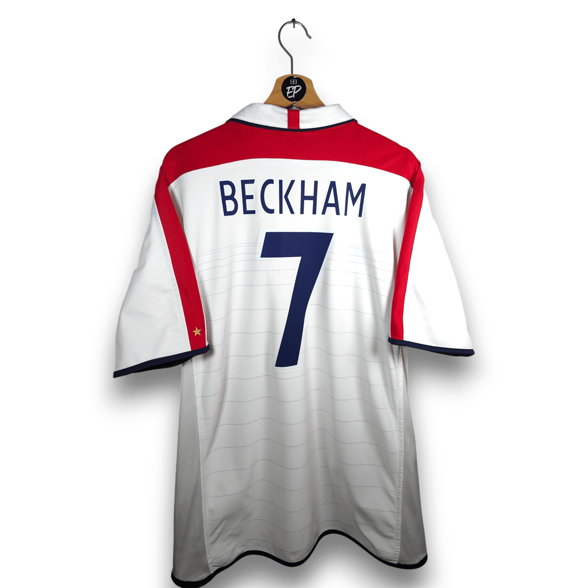 2003 - 05 England Home Shirt Beckham 7 - 9/10 - (XL) - Eternal Pitch