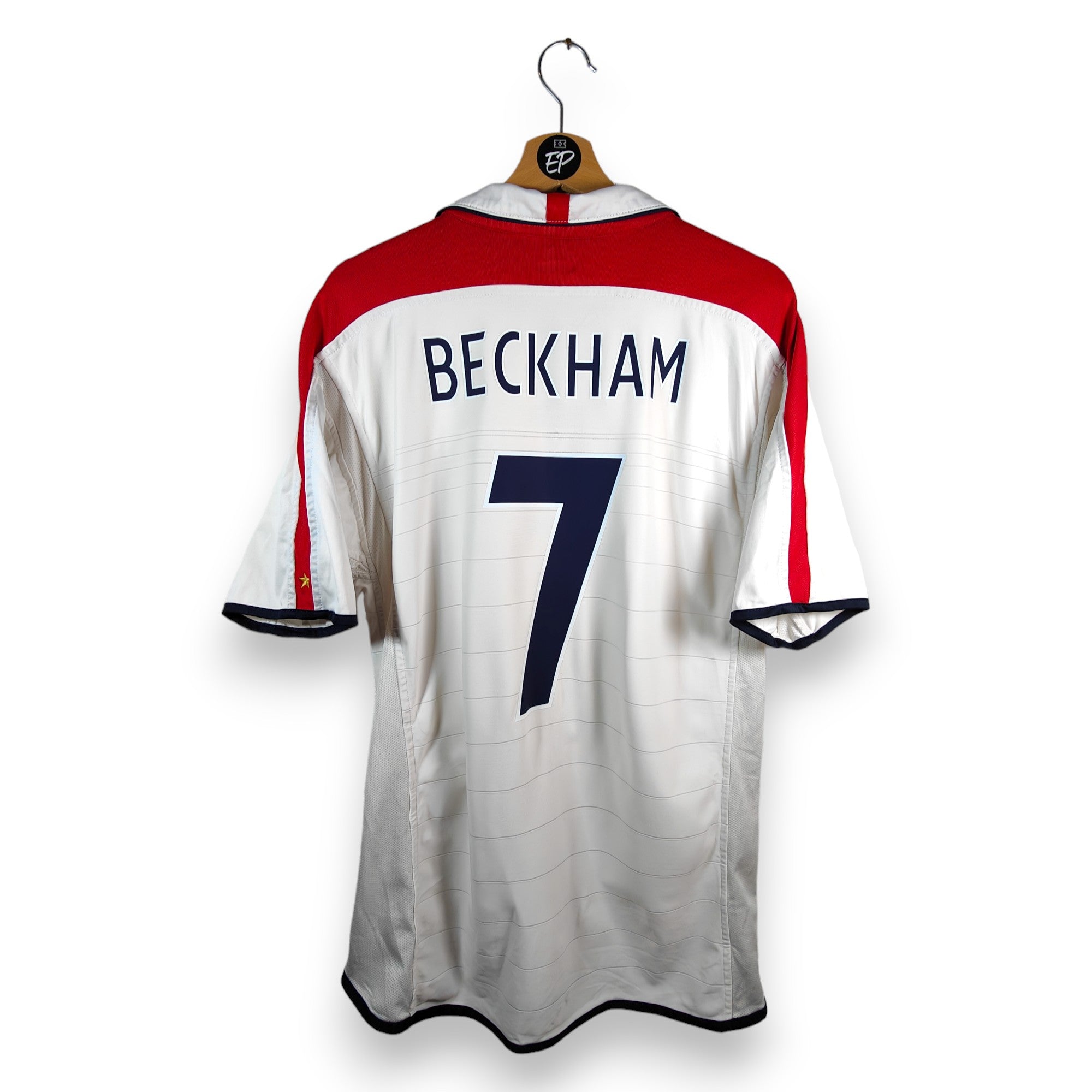 2003 - 05 England Home Shirt Beckham 7 (L) - Eternal Pitch