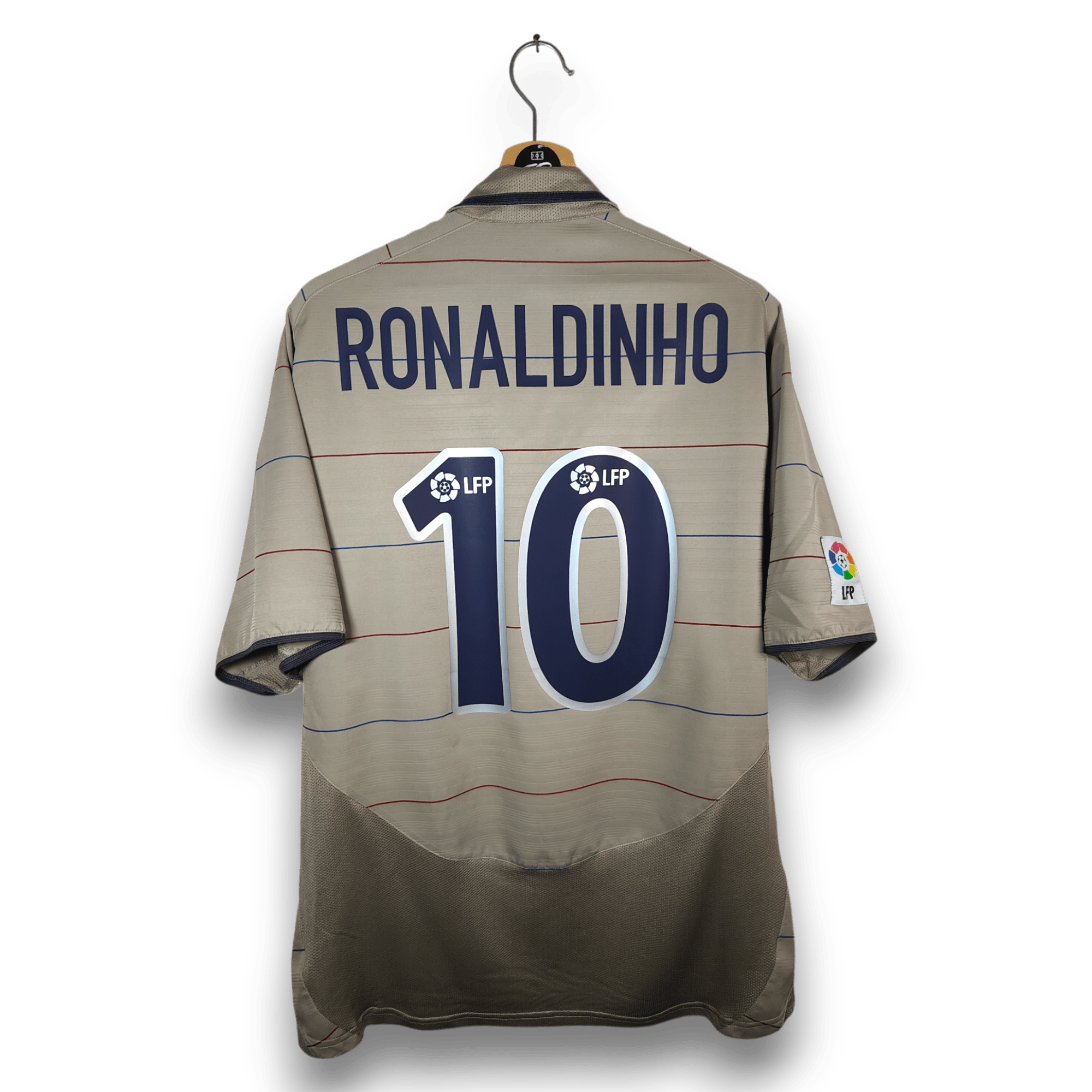 2003 - 05 FC Barcelona Away Shirt Ronaldinho 10 - 9/10 - (XL) - Eternal Pitch