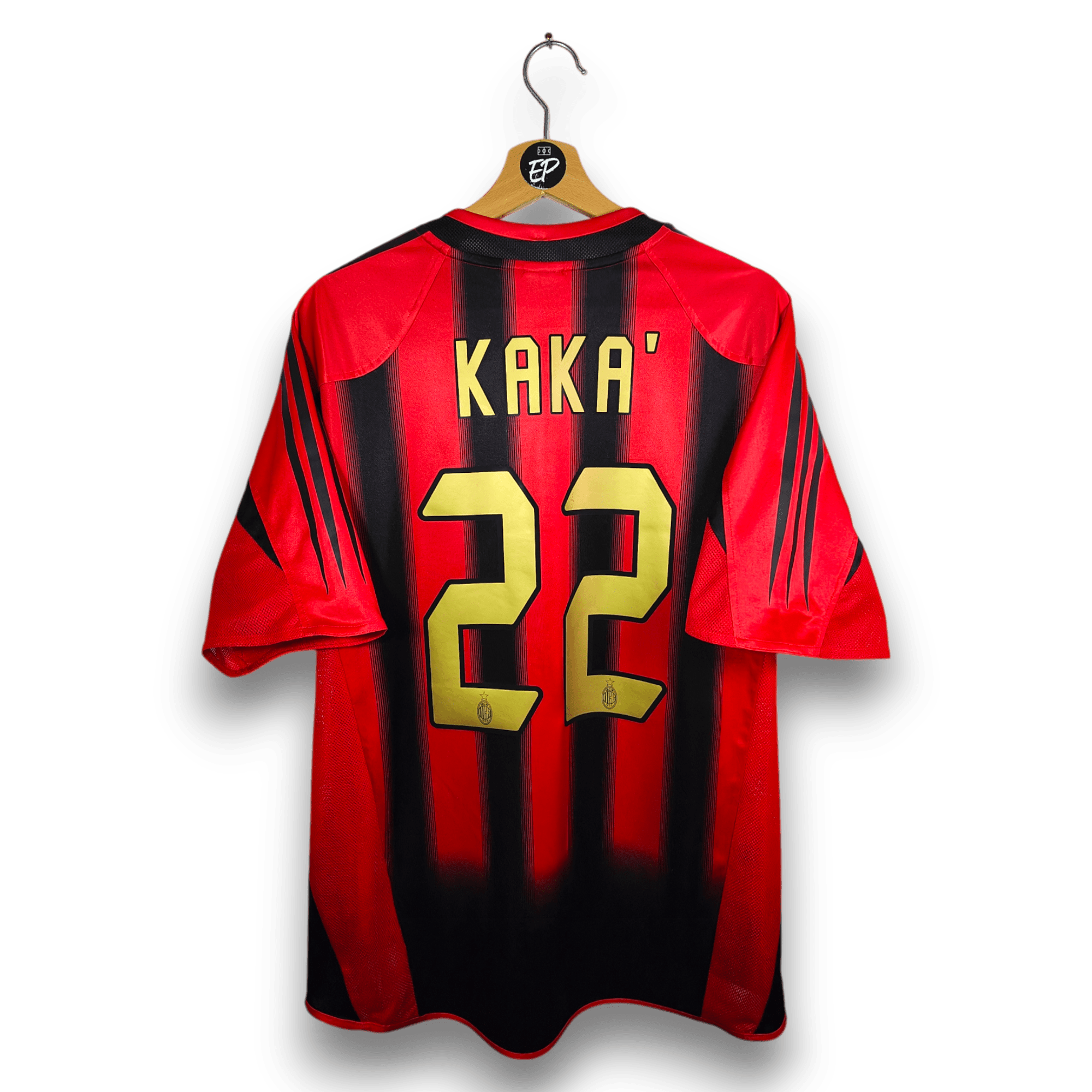 2004 - 05 AC Milan Home Shirt Kaka 22 - 7.5/10 - (L) - Eternal Pitch
