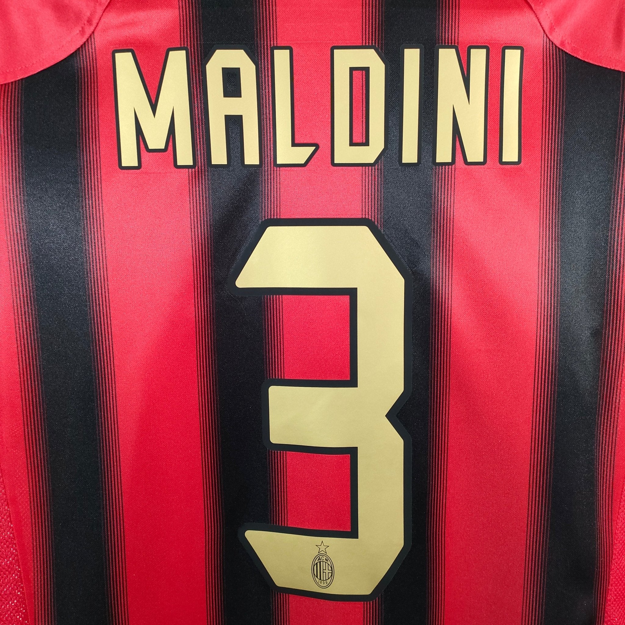 2004-05 AC Milan Home Shirt Maldini #3 - 9.5/10 - (M) – 369572