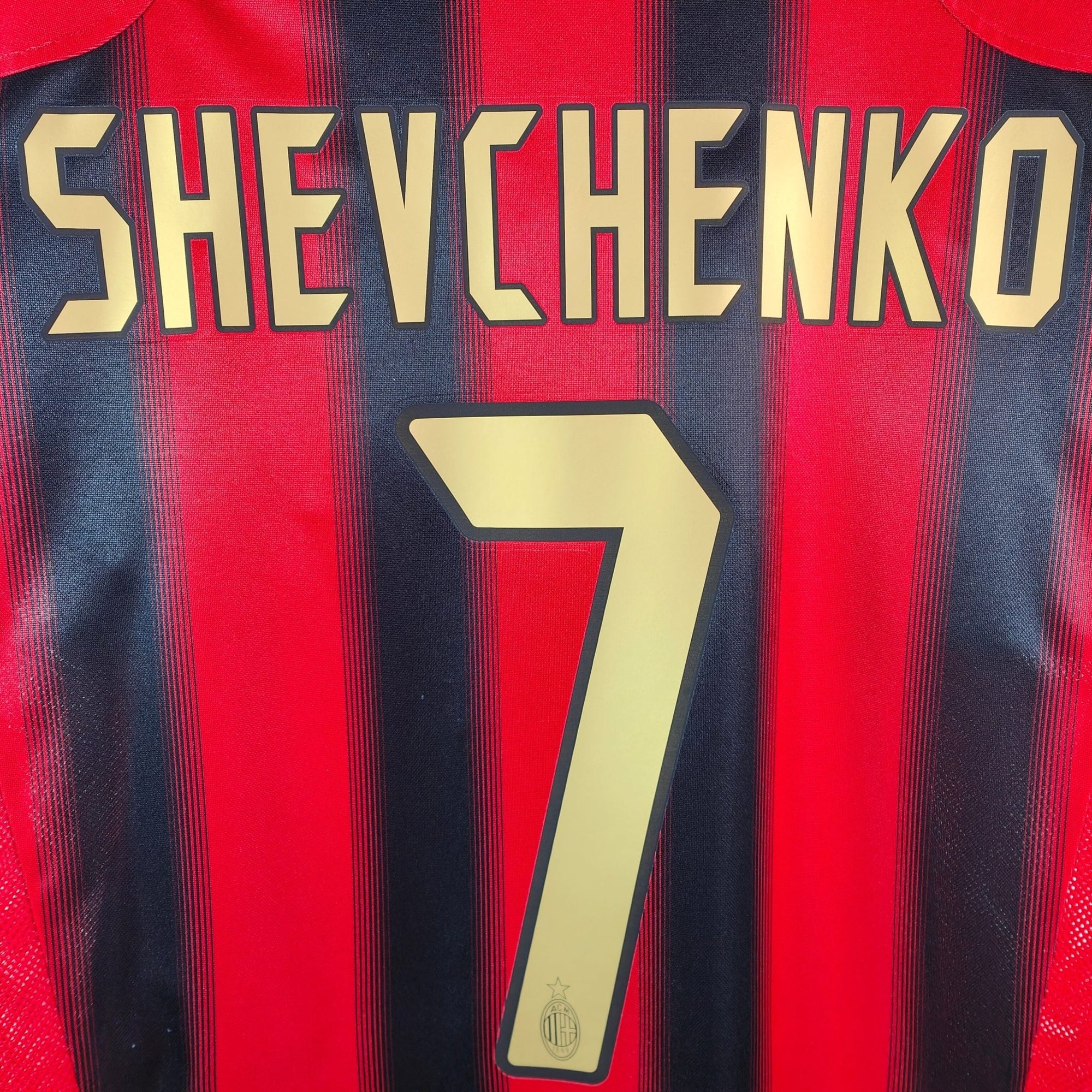 2004 - 05 AC Milan Home Shirt Shevchenko 7 - 8.5/10 - (S) - Eternal Pitch