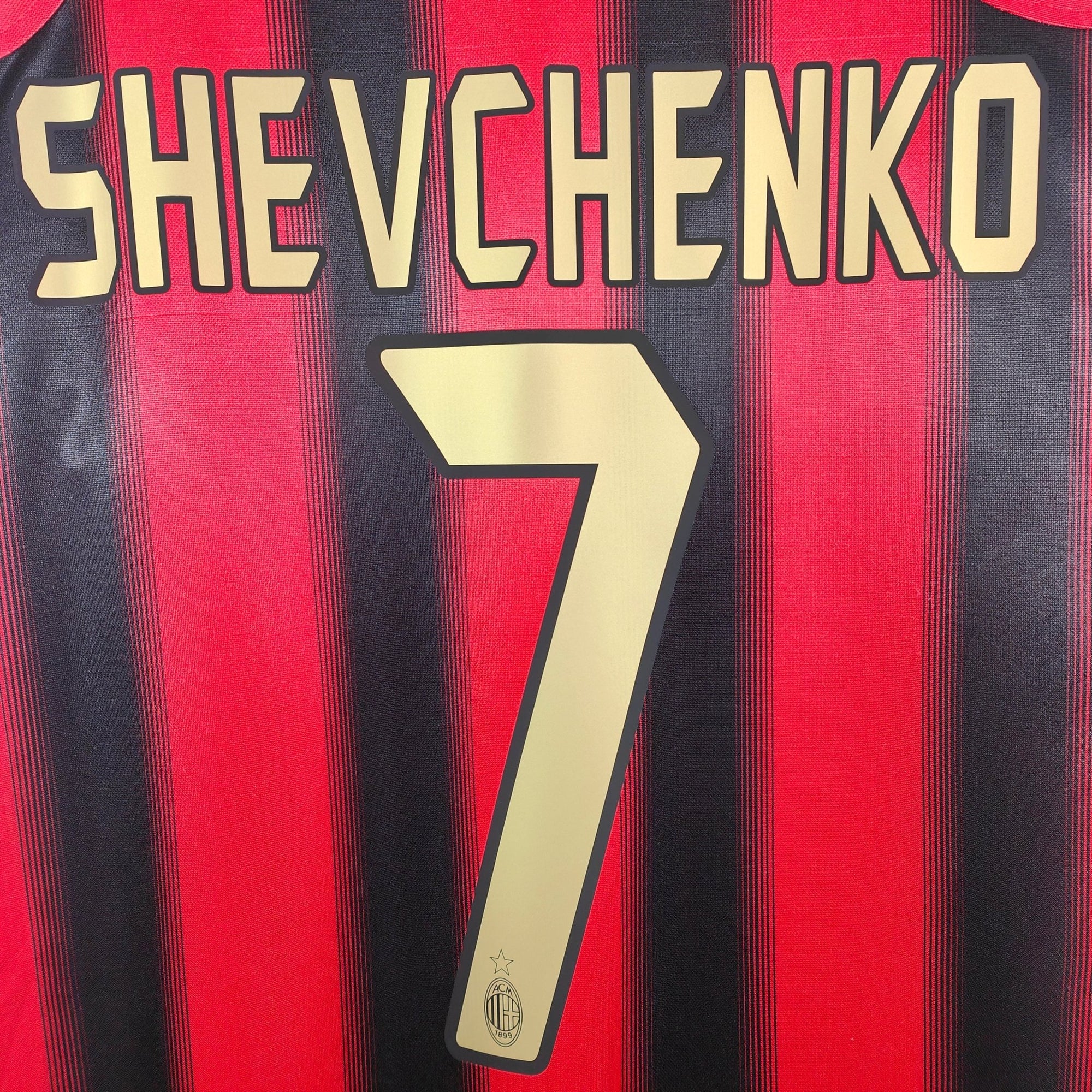 2004 - 05 AC Milan Home Shirt Shevchenko 7 - 9/10 - (L) - Eternal Pitch