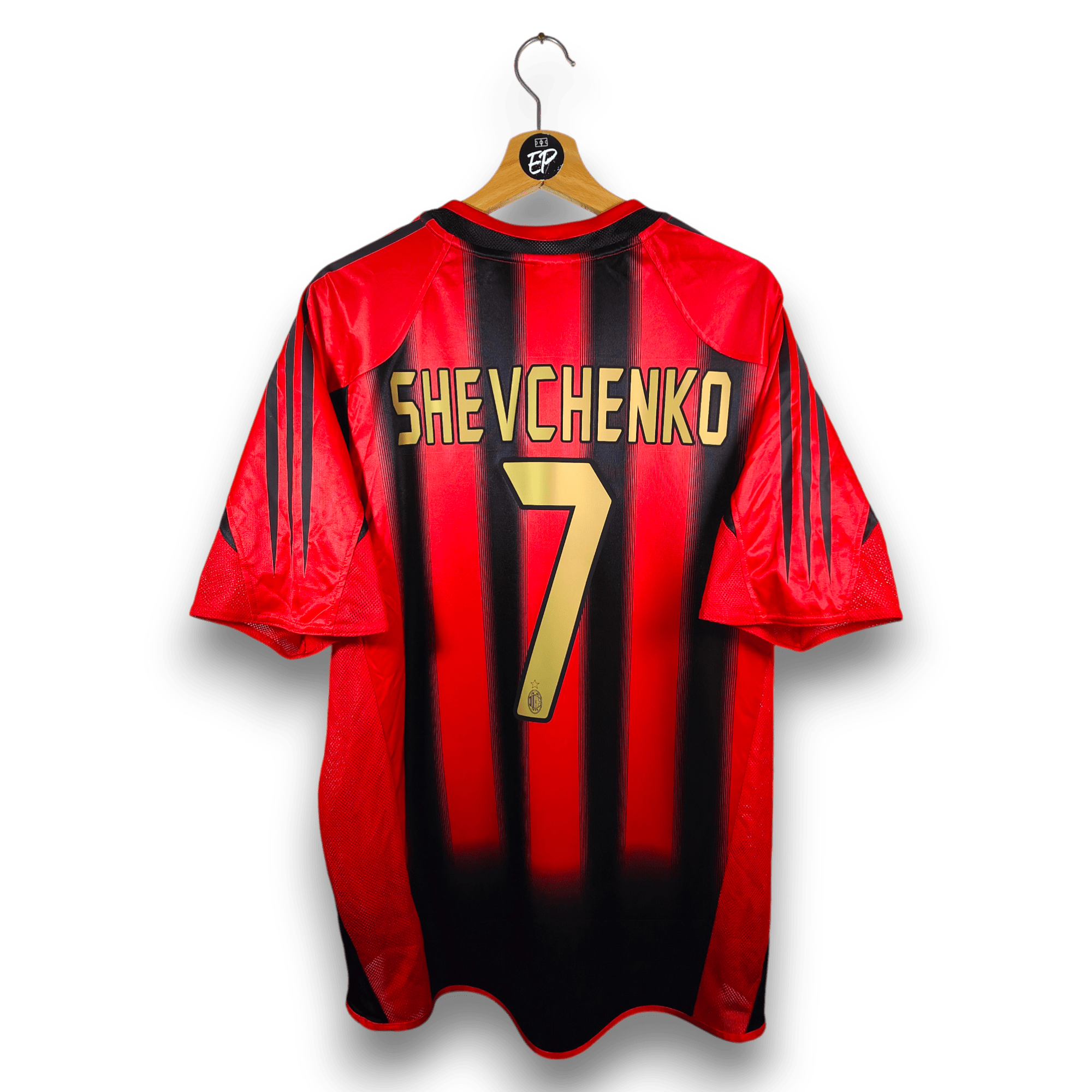 2004 - 05 AC Milan Home Shirt Shevchenko 7 - 9/10 - (L) - Eternal Pitch
