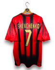 2004 - 05 AC Milan Home Shirt Shevchenko 7 - 9/10 - (L) - Eternal Pitch