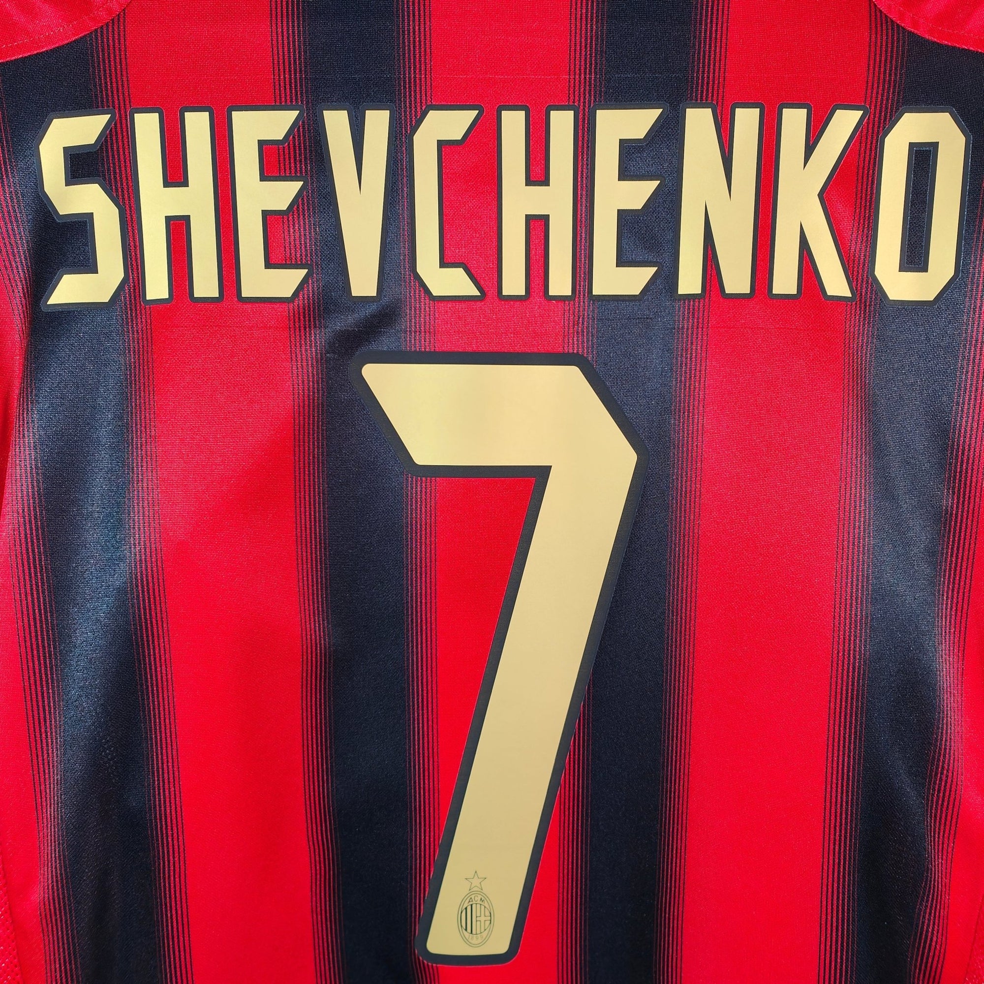 2004 - 05 AC Milan Home Shirt Shevchenko 7 - 9.5/10 - (M) - Eternal Pitch