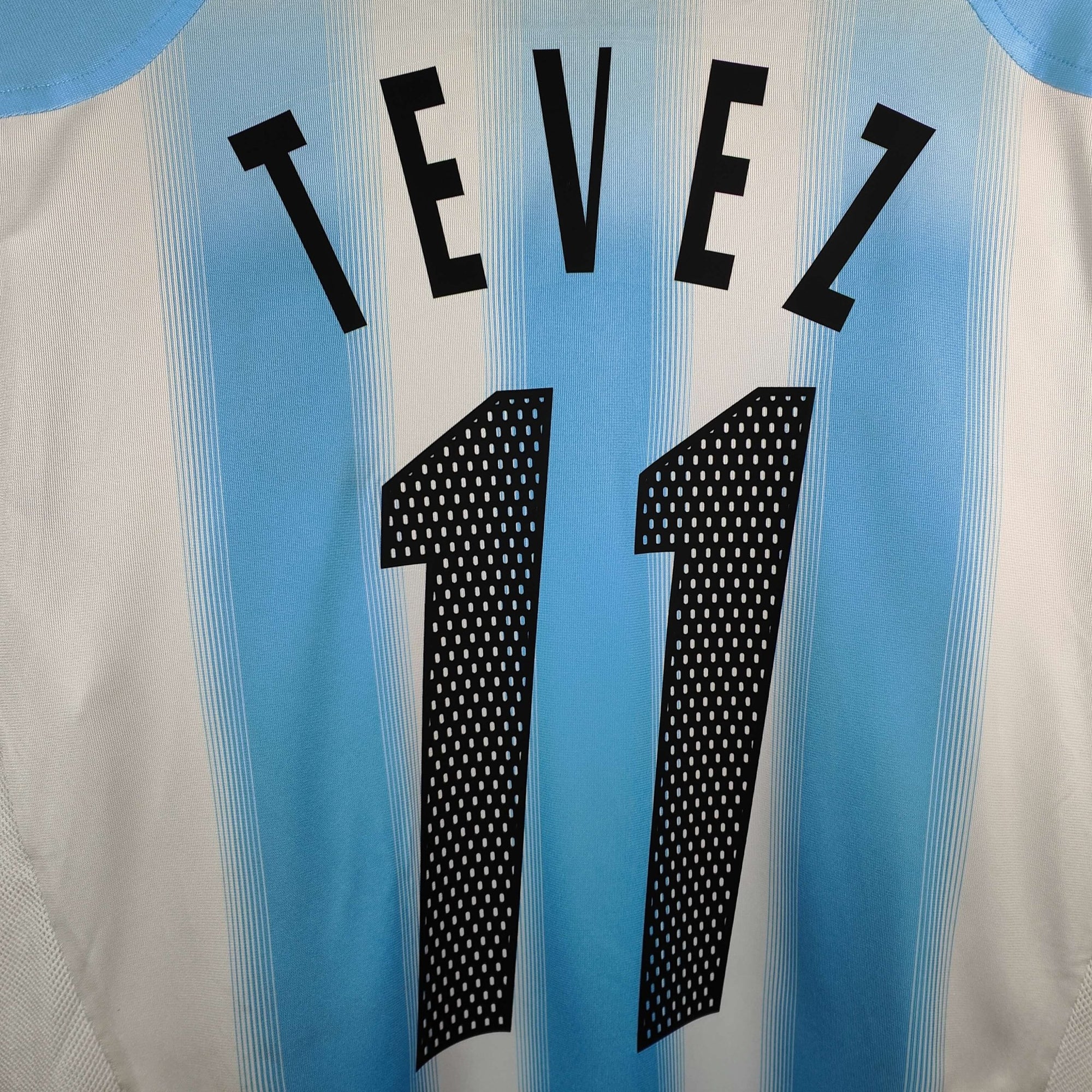 2004 - 05 Argentina Home Shirt Tevez 11 - 9/10 - (L) - Eternal Pitch