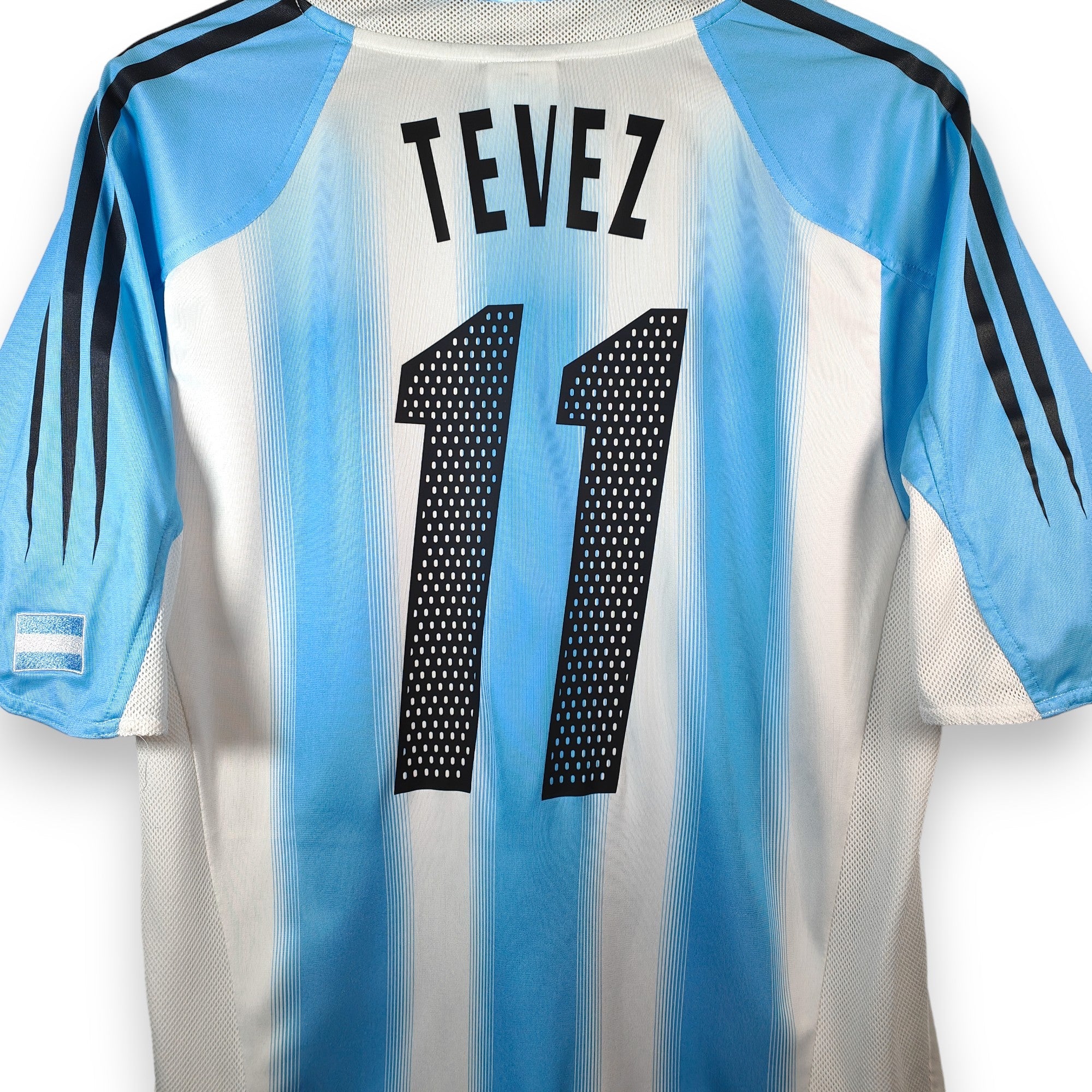 2004 - 05 Argentina Home Shirt Tevez 11 (M) - Eternal Pitch