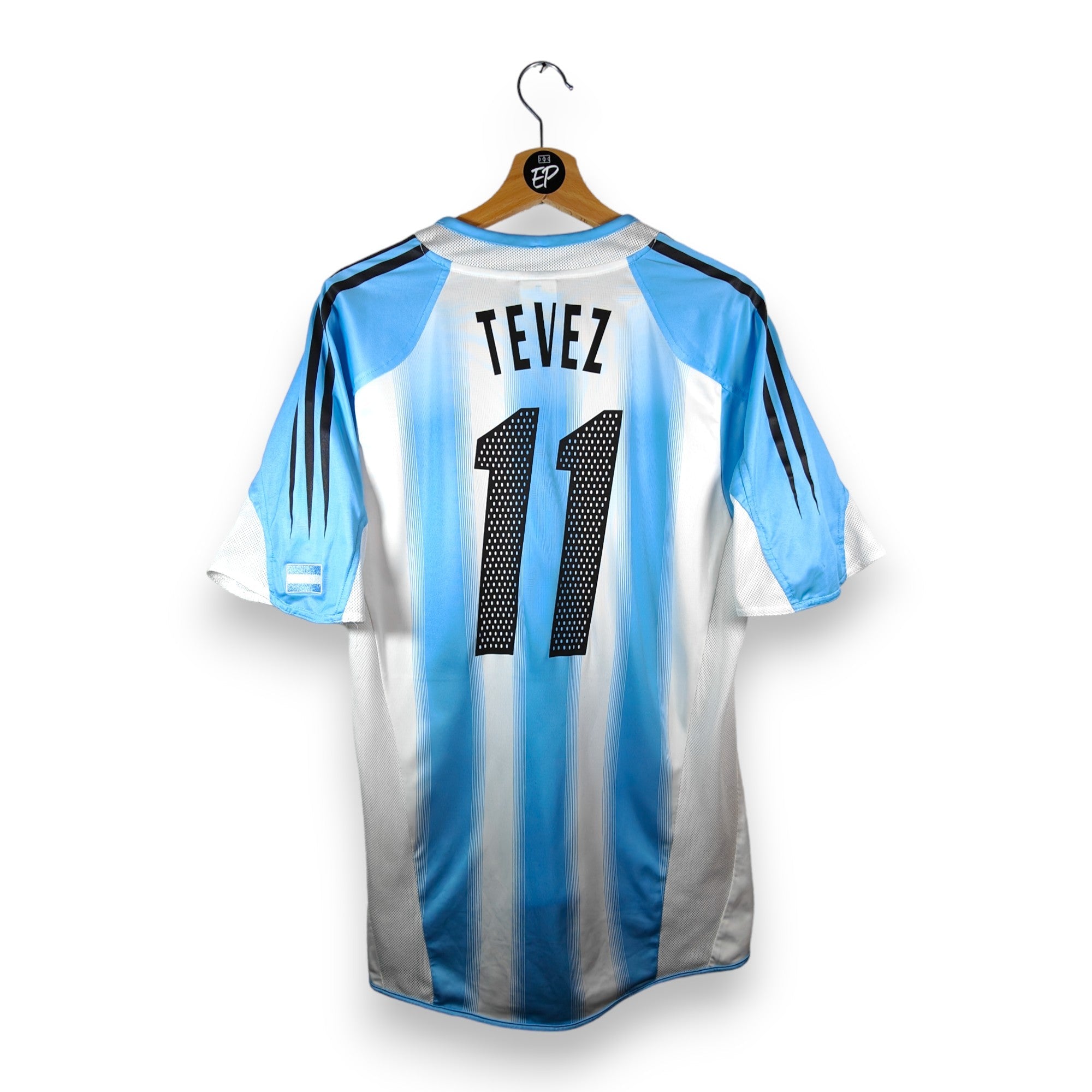 2004 - 05 Argentina Home Shirt Tevez 11 (M) - Eternal Pitch