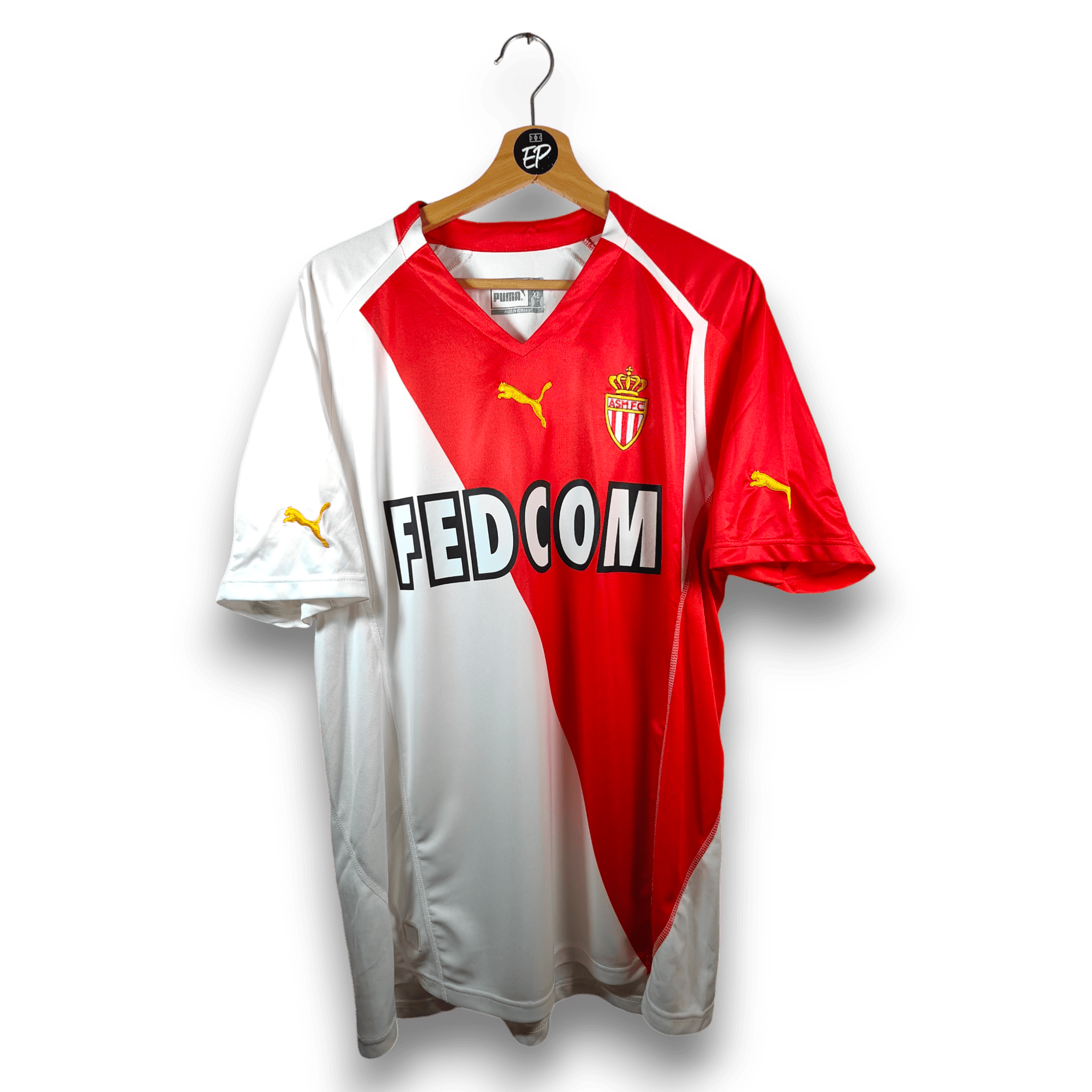 2004 - 05 AS Monaco Home Shirt - 7.5/10 - (XL) - Eternal Pitch