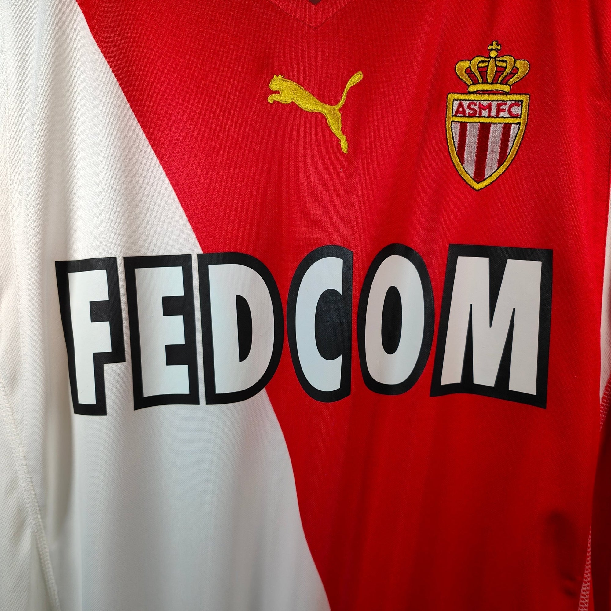 2004 - 05 AS Monaco Home Shirt - 7.5/10 - (XL) - Eternal Pitch