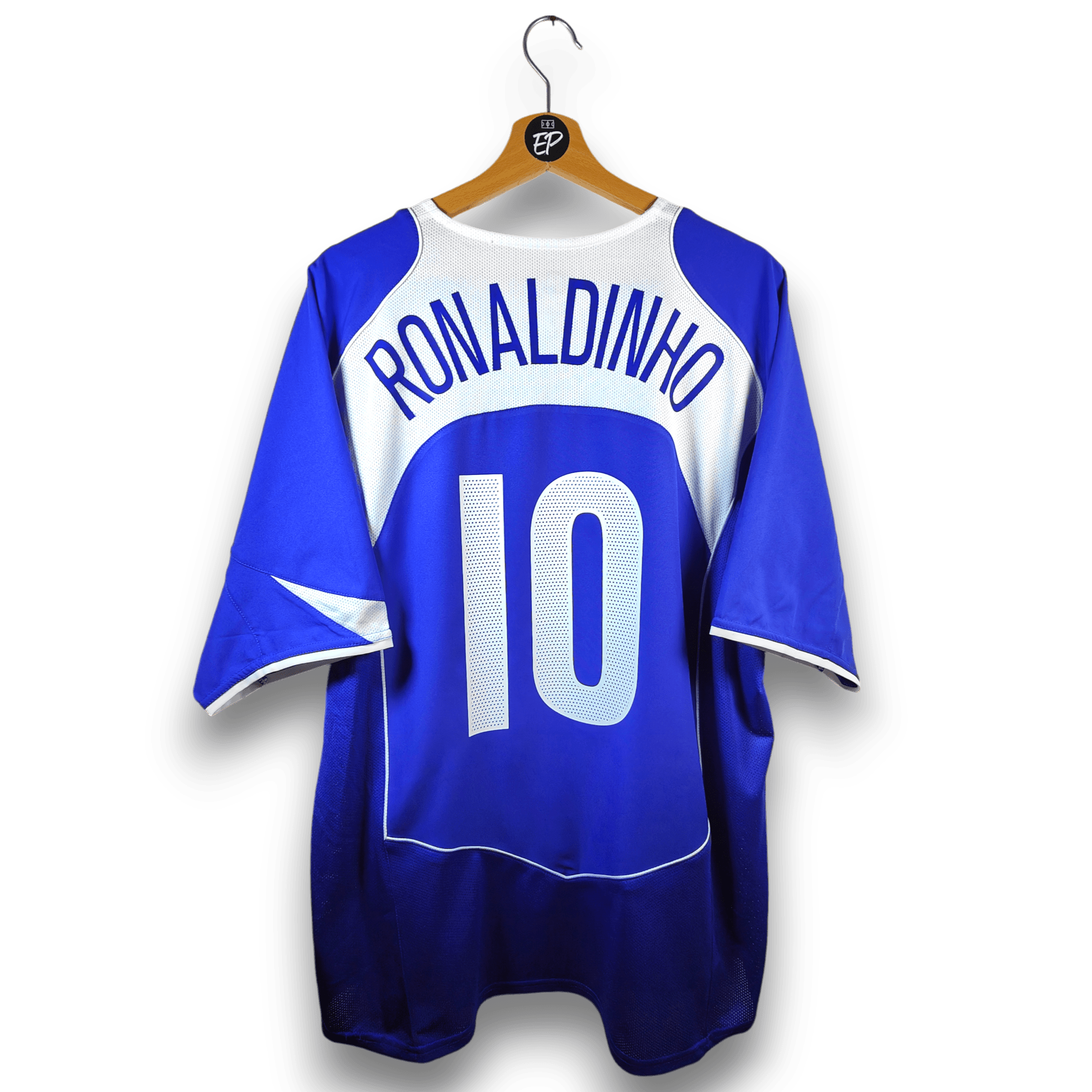 2004 - 05 Brazil Away Shirt Ronaldinho 10 (XL) - Eternal Pitch