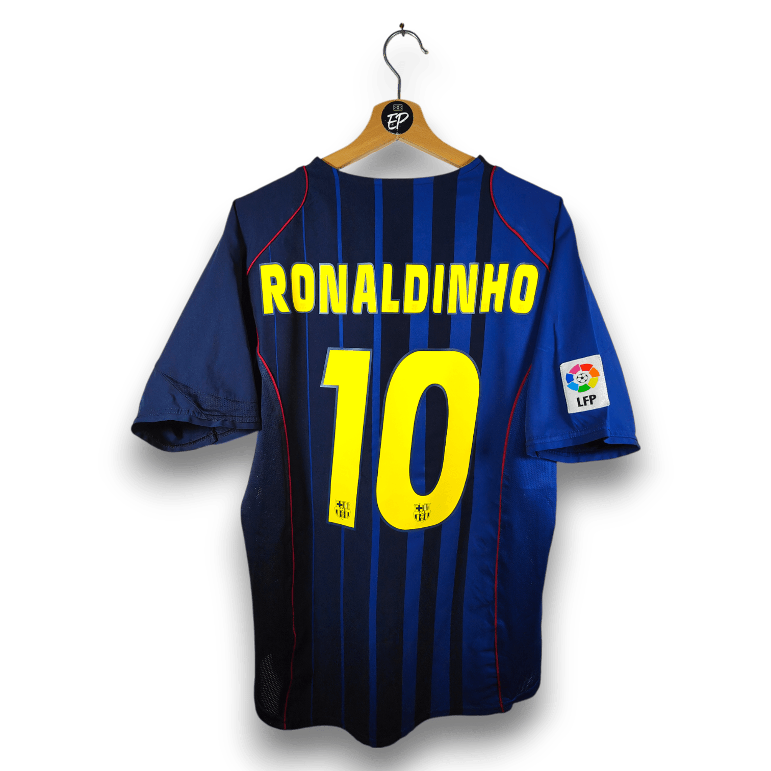 2004 - 05 FC Barcelona Away Shirt Ronaldinho 10 - 9.5/10 - (M) - Eternal Pitch