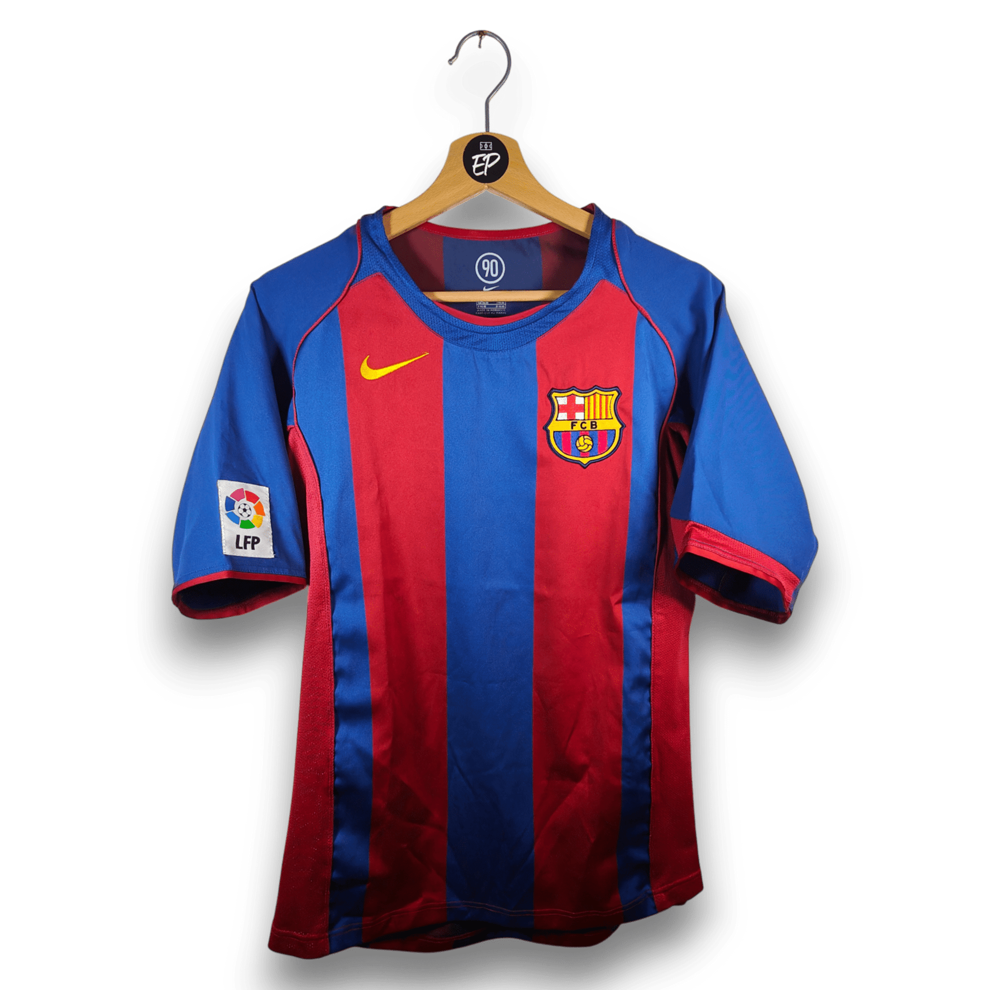 2004 - 05 FC Barcelona Home Shirt Ronaldinho 10 - 9/10 - (S) - Eternal Pitch