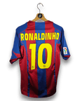 2004 - 05 FC Barcelona Home Shirt Ronaldinho 10 - 9/10 - (S) - Eternal Pitch