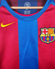 2004 - 05 FC Barcelona Home Shirt Ronaldinho 10 (L) - Eternal Pitch