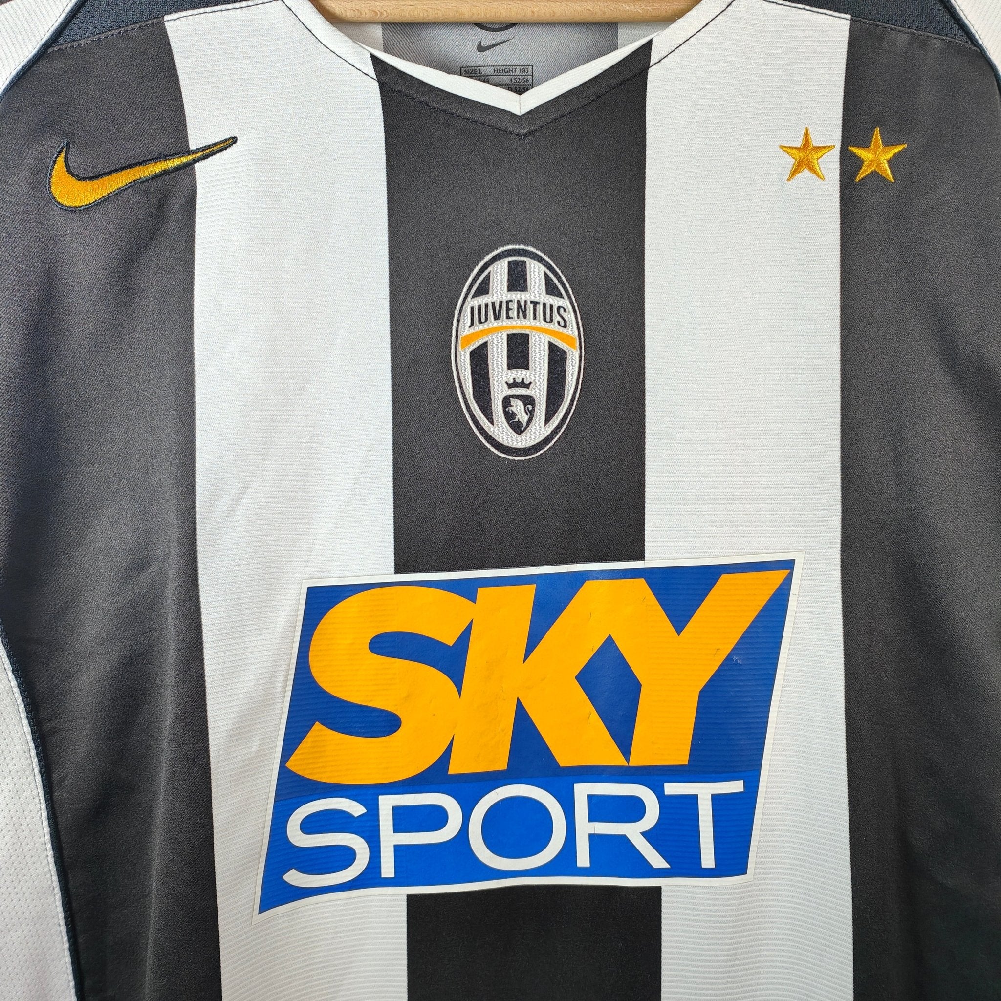 2004-05 Juventus Home Shirt Ibrahimovic #9 - 8.5/10 - (L