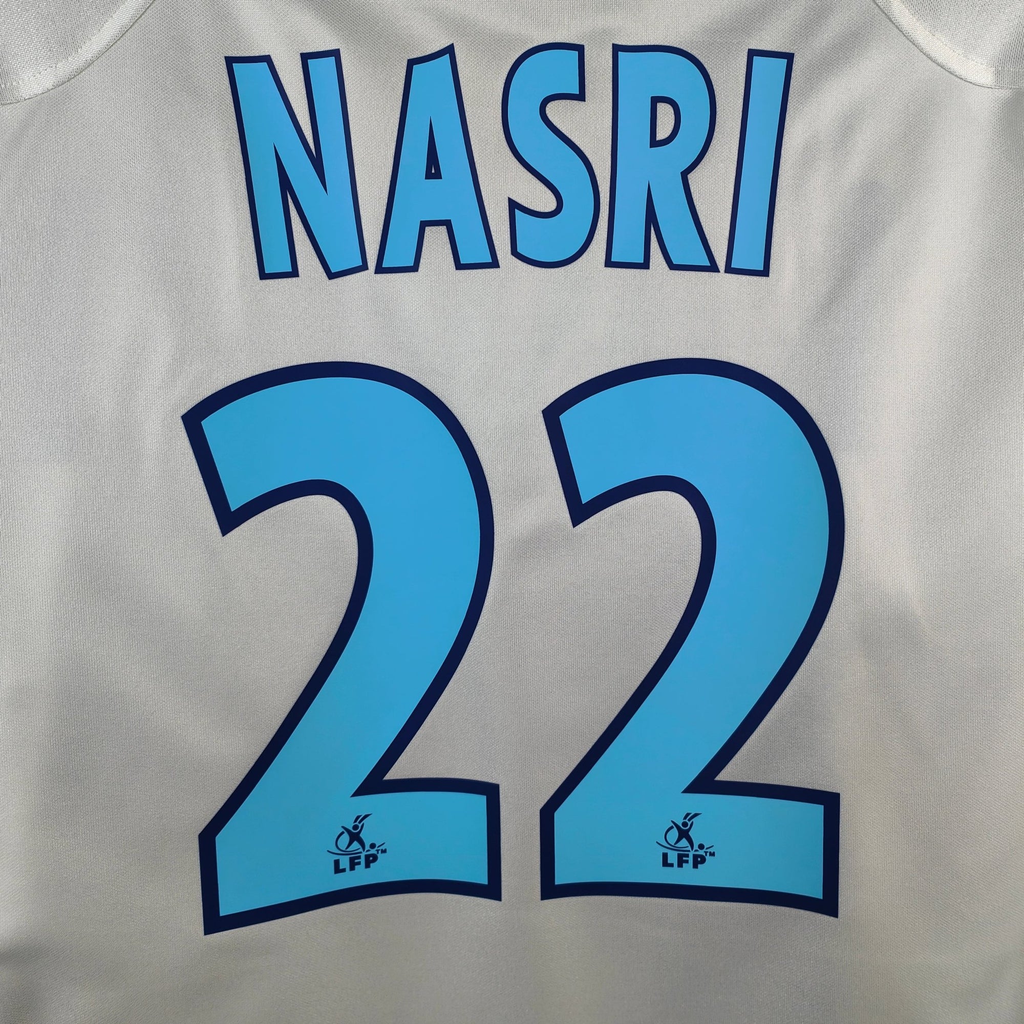 2004 - 05 Olympique Marseille Home LS Shirt Nasri 22 - 9/10 - (M) - Eternal Pitch
