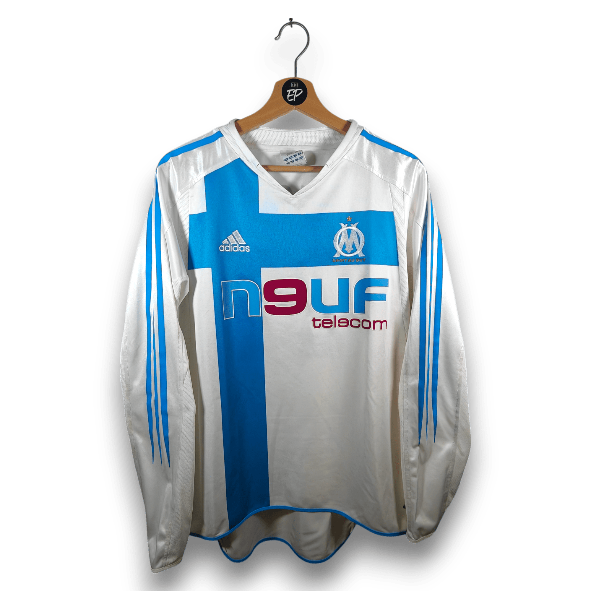 2004 - 05 Olympique Marseille Home LS Shirt Nasri 22 - 9/10 - (M) - Eternal Pitch