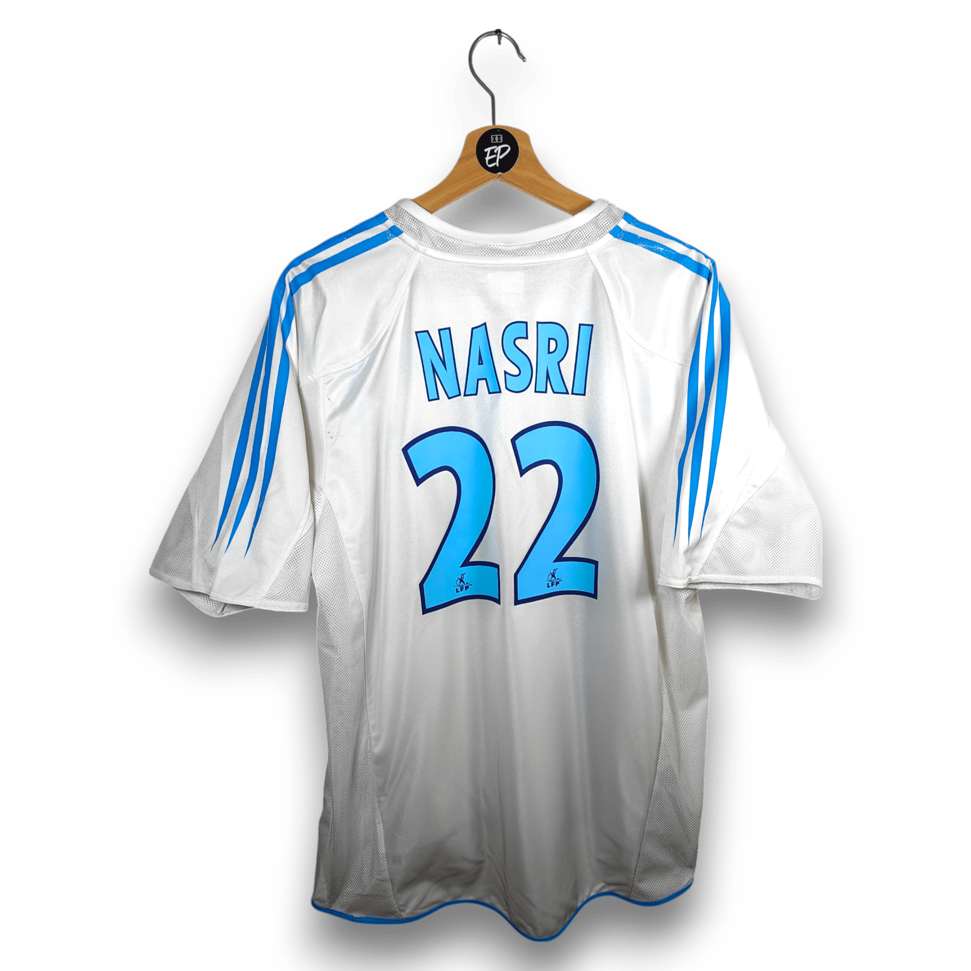 2004 - 05 Olympique Marseille Home Shirt Nasri 22 - 7/10 - (L) - Eternal Pitch