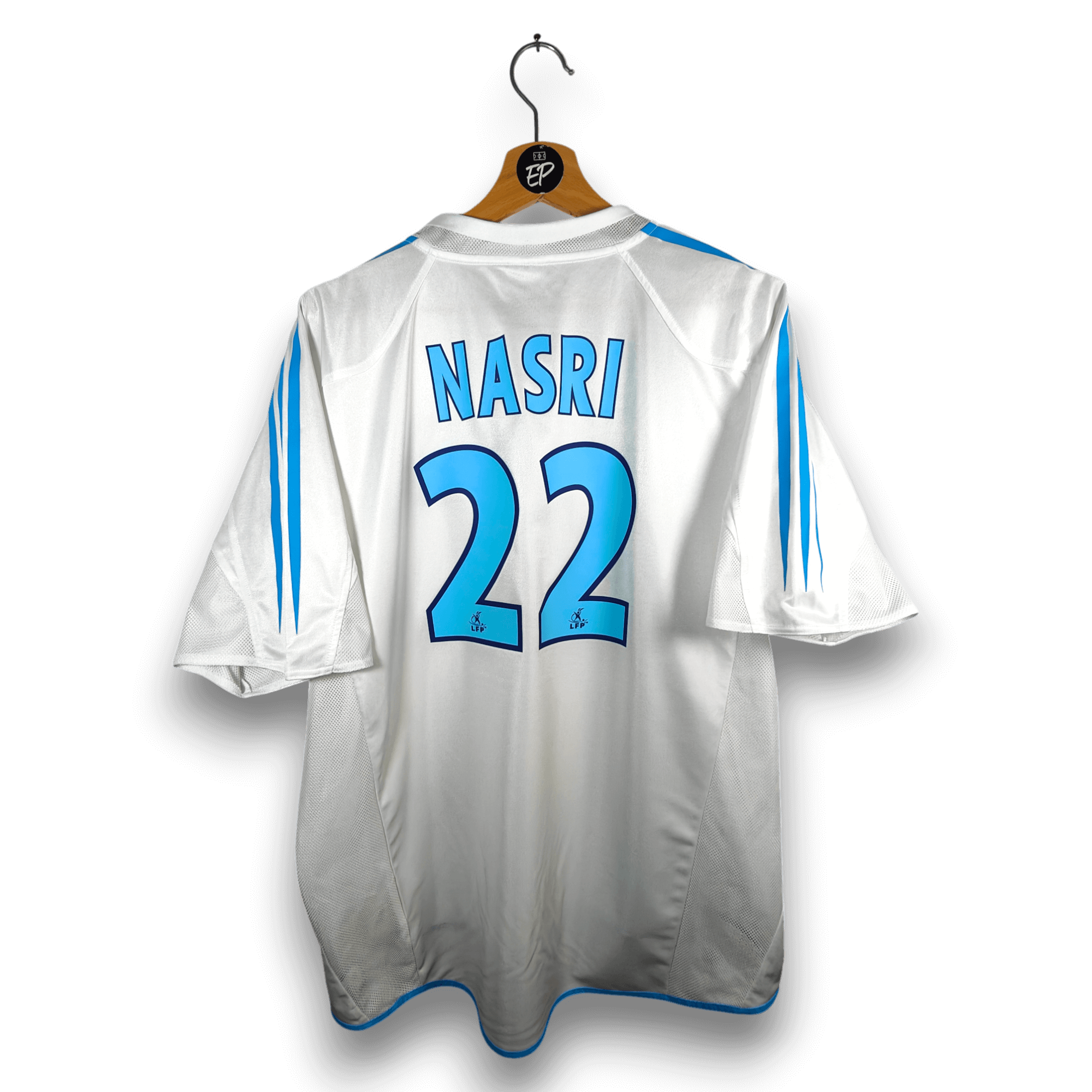 2004 - 05 Olympique Marseille Home Shirt Nasri 22 - 9.5/10 - (L) - Eternal Pitch