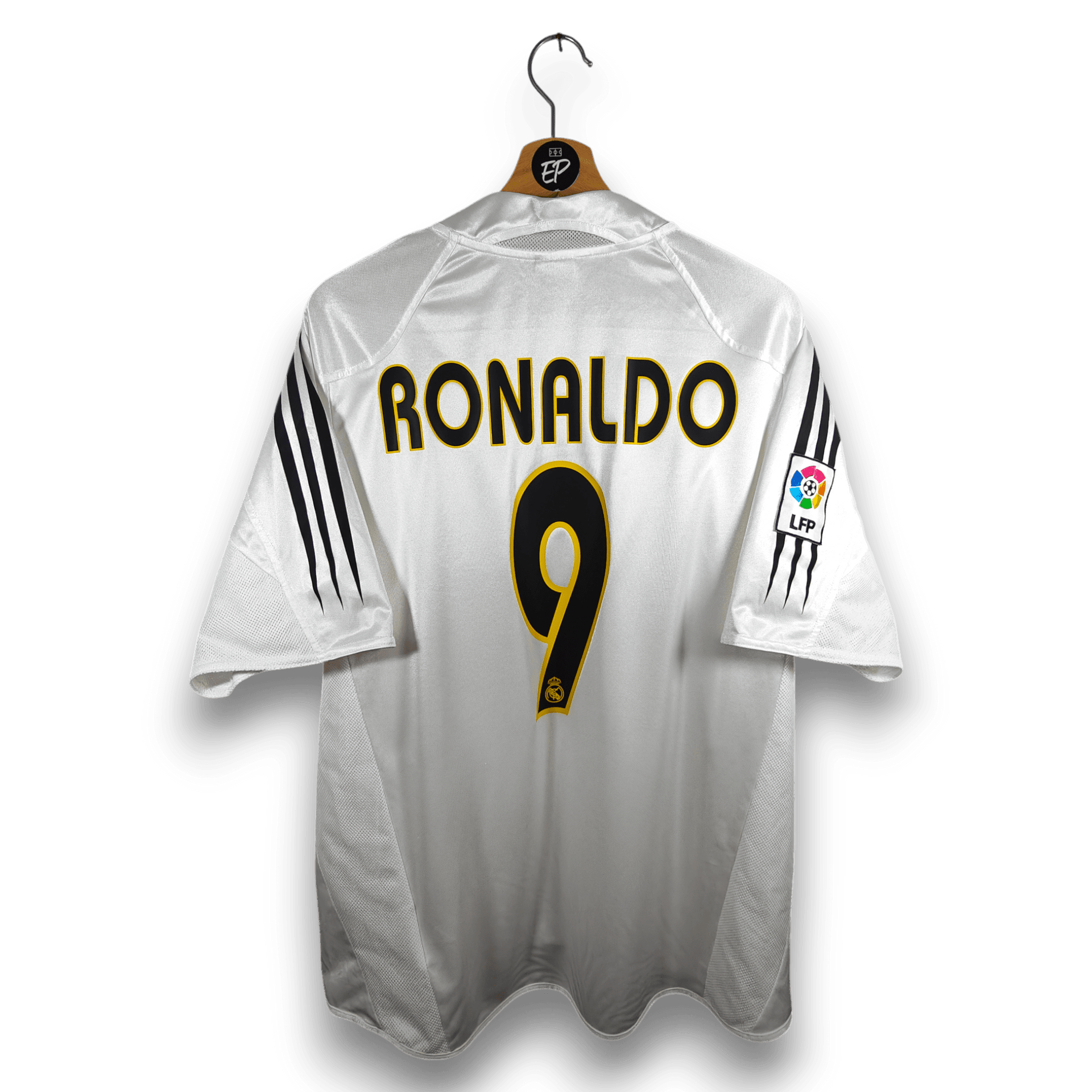2004-05 Real Madrid Home Shirt Ronaldo #9 - 8.5/10 - (L) – 367842