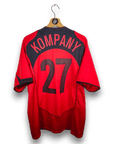 2004 - 06 Belgium Home Shirt Kompany 27 - 9/10 - (XL) - Eternal Pitch