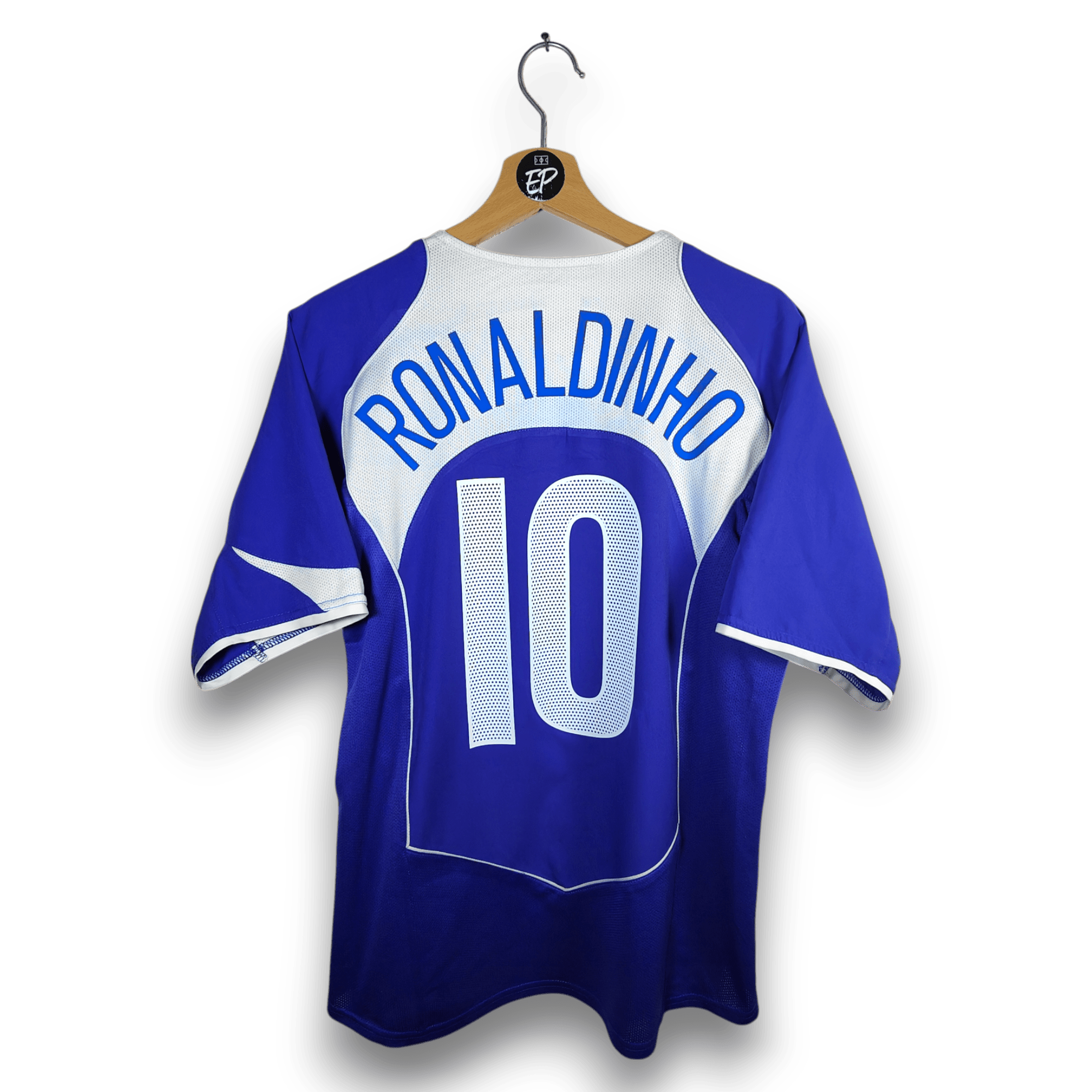 2004 - 06 Brazil Away Shirt Ronaldinho 10 - 8.5/10 - (M) - Eternal Pitch