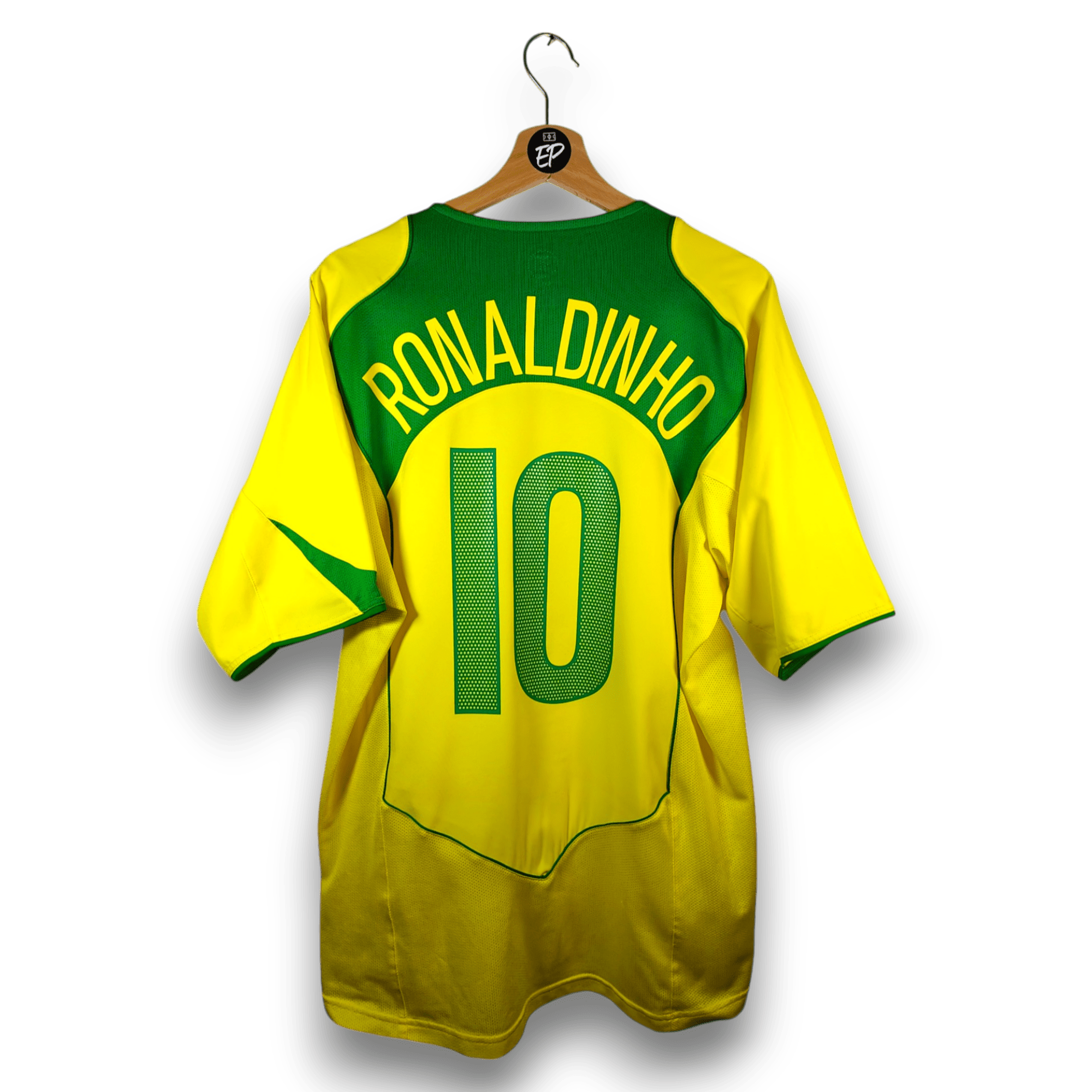 2004 - 06 Brazil Home Shirt Ronaldinho 10 (L) - Eternal Pitch