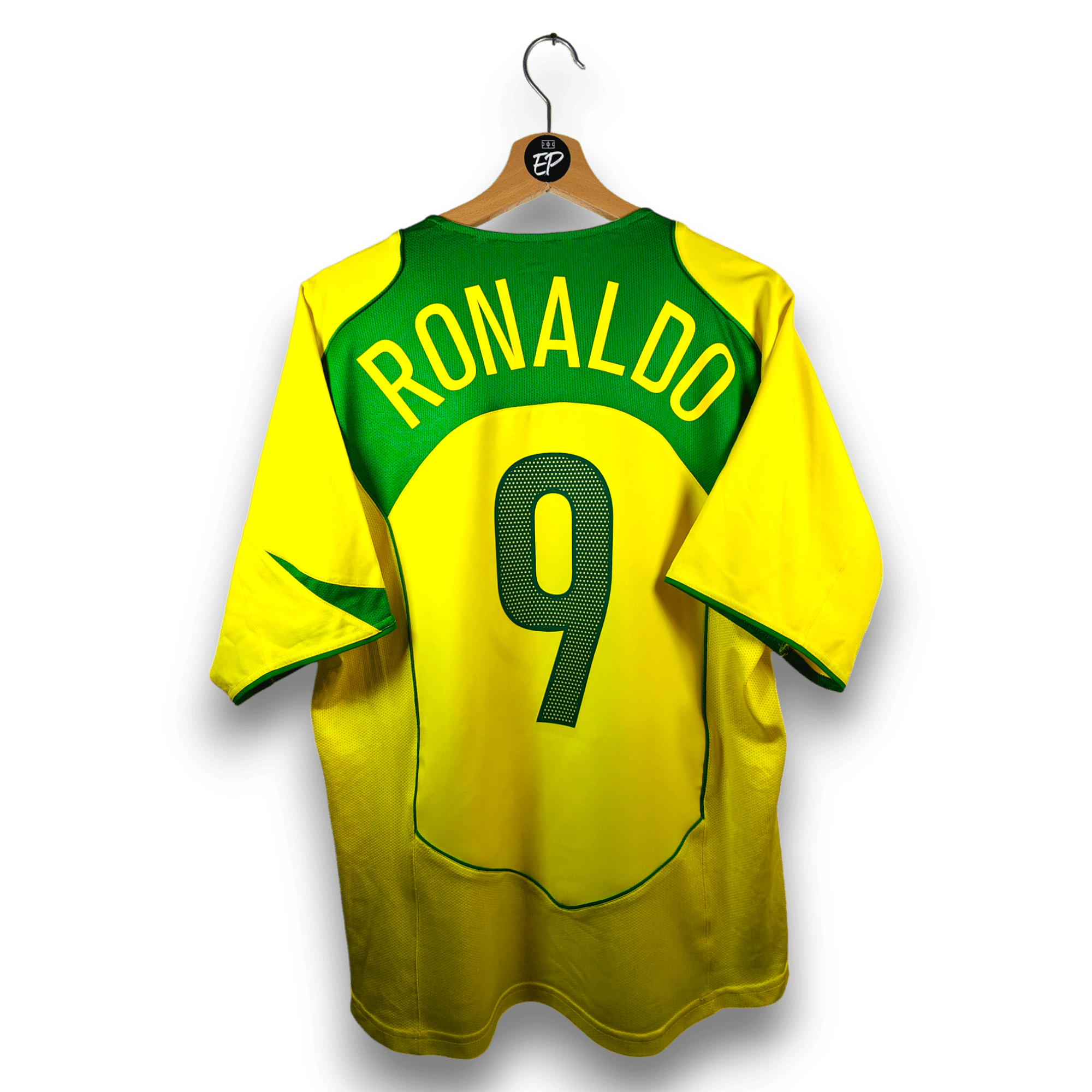 2004 - 06 Brazil Home Shirt Ronaldo 9 (M) - Eternal Pitch