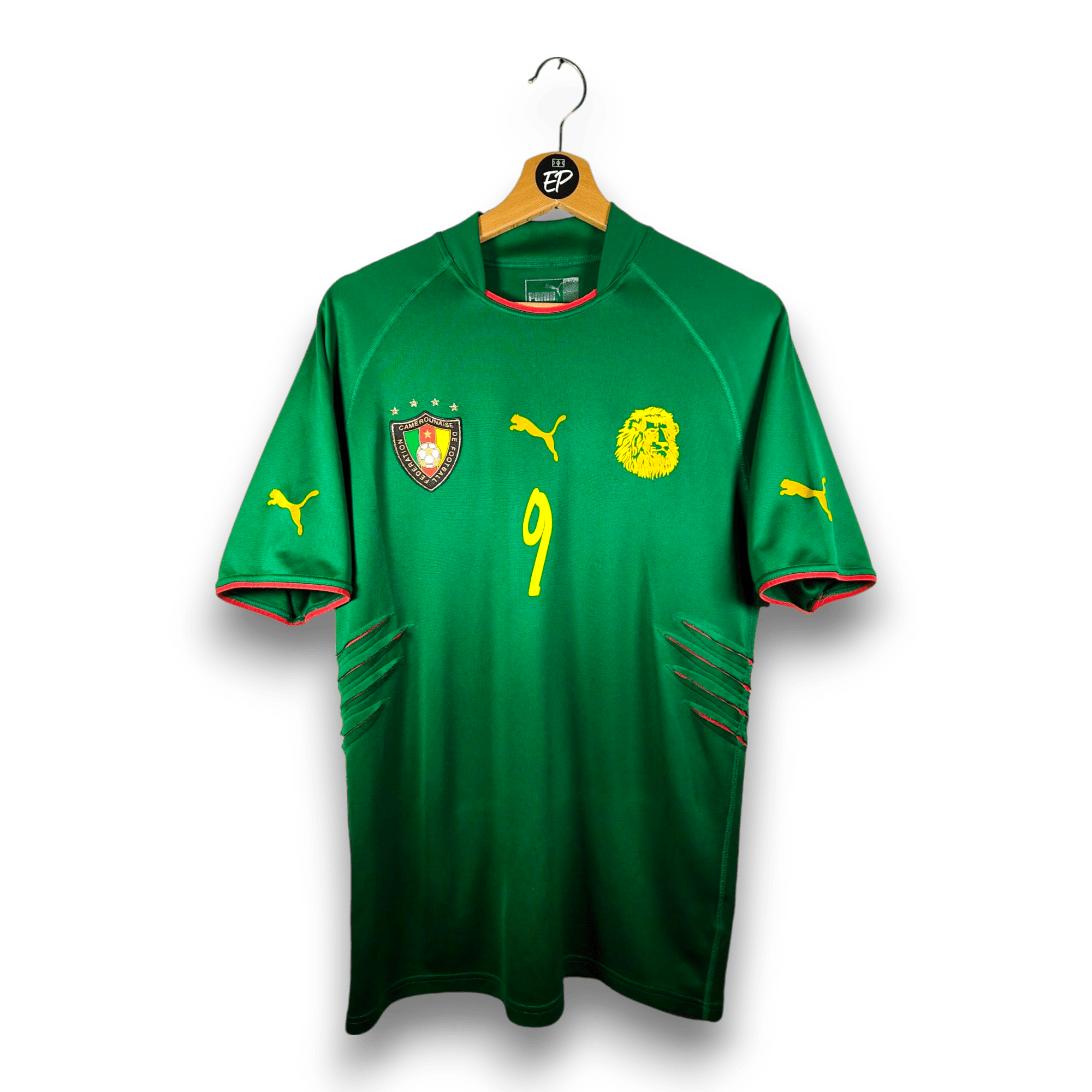 2004 - 06 Cameroon Home Shirt Eto'o 9 (M) - Eternal Pitch