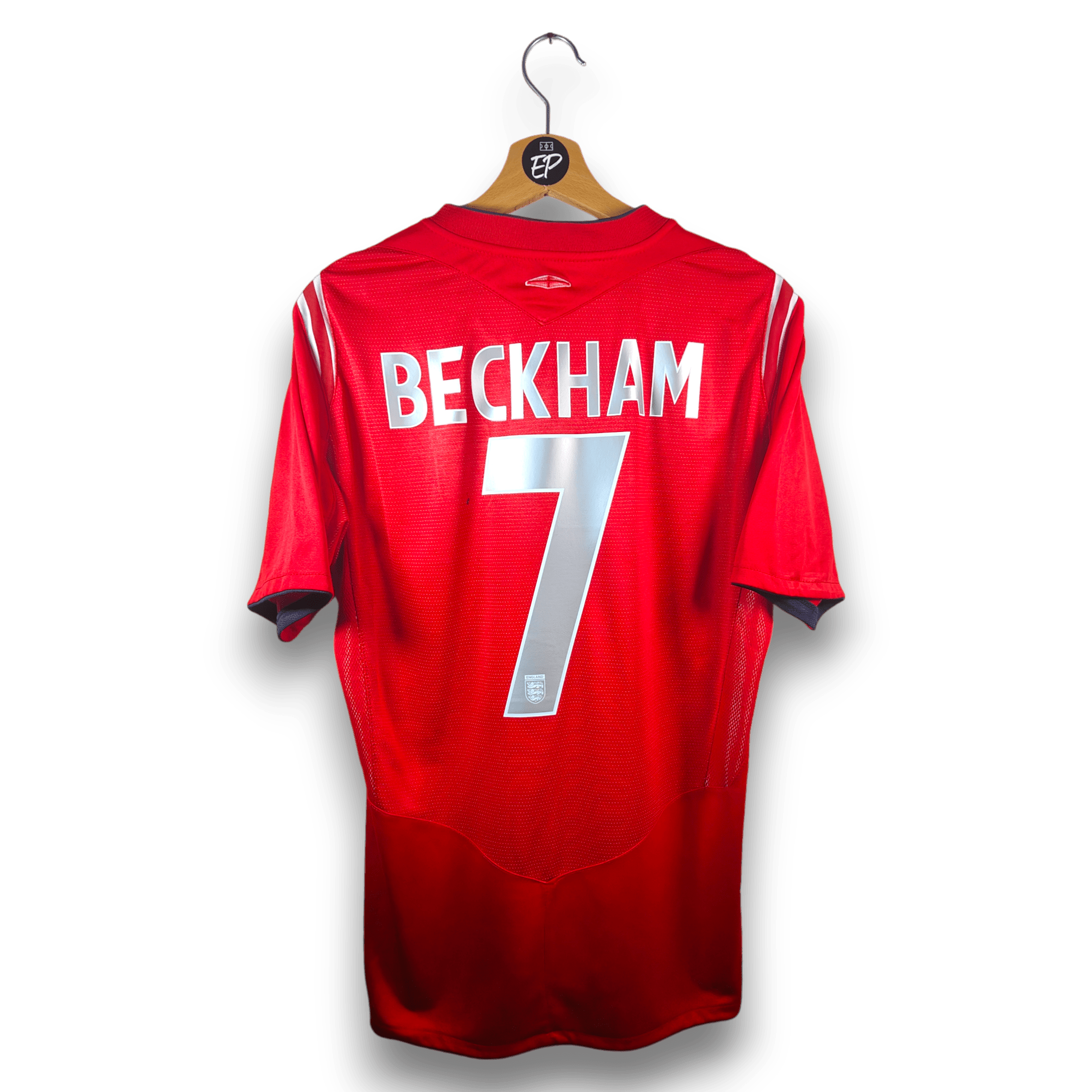 2004 - 06 England Away Shirt Beckham 7 - 7.5/10 - (M) - Eternal Pitch