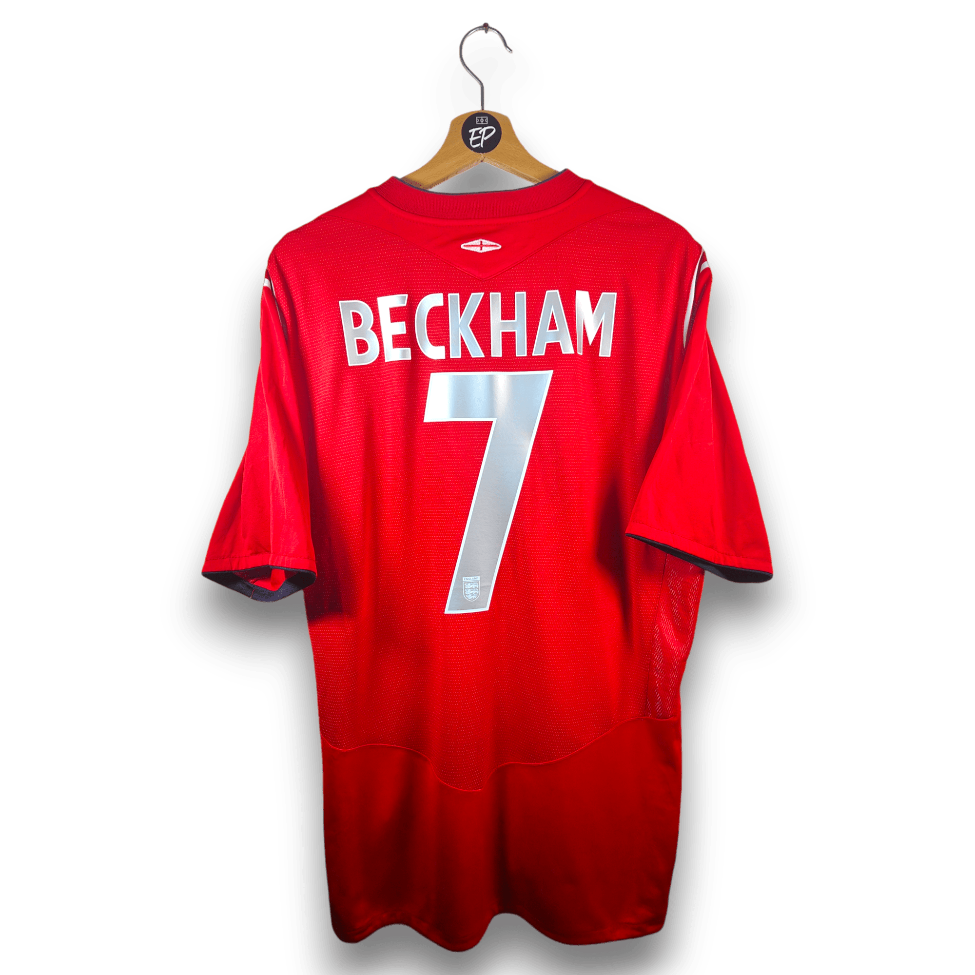 2004 - 06 England Away Shirt Beckham 7 - 7.5/10 - (XL) - Eternal Pitch
