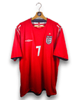 2004 - 06 England Away Shirt Beckham 7 - 7.5/10 - (XL) - Eternal Pitch