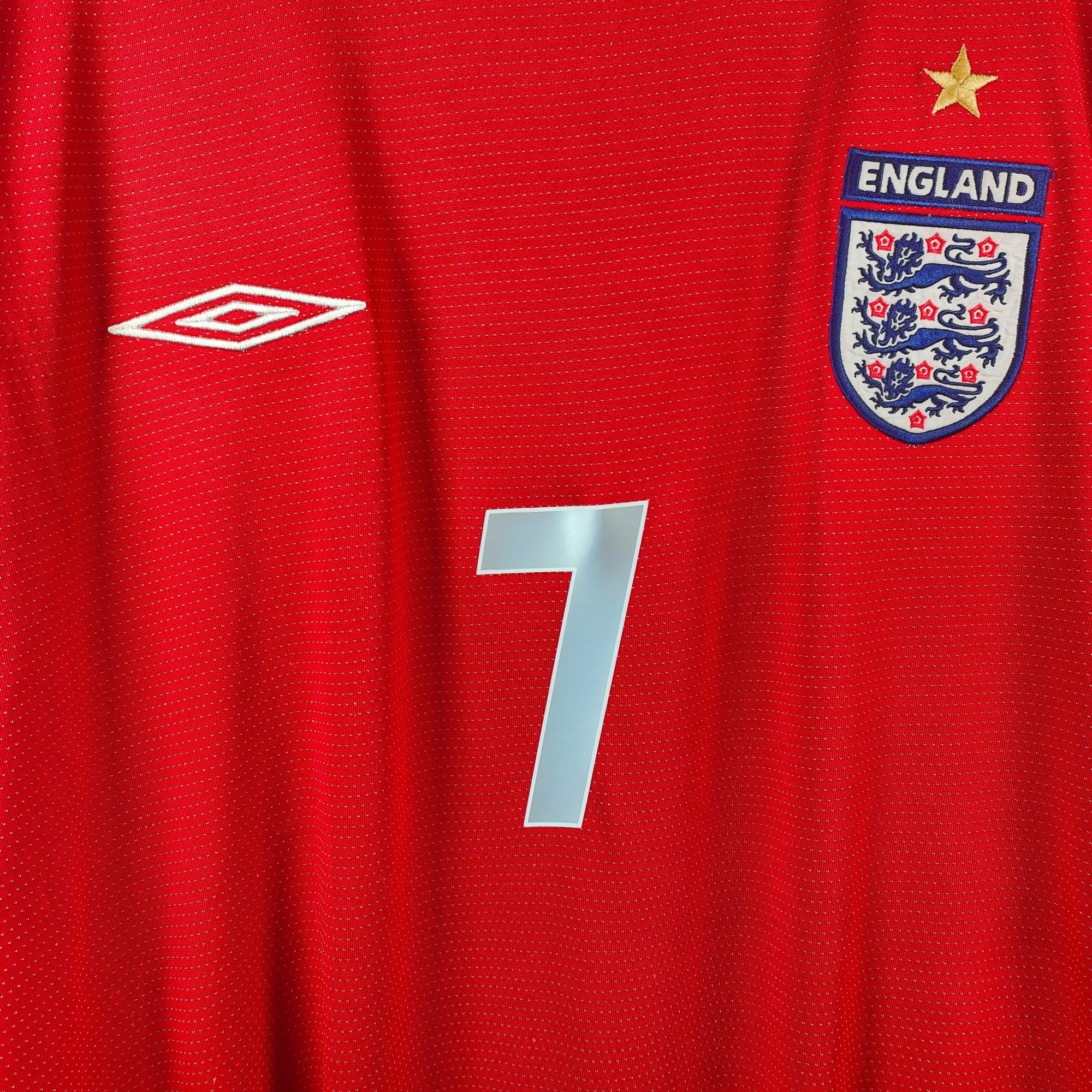 2004 - 06 England Away Shirt Beckham 7 - 7.5/10 - (XL) - Eternal Pitch