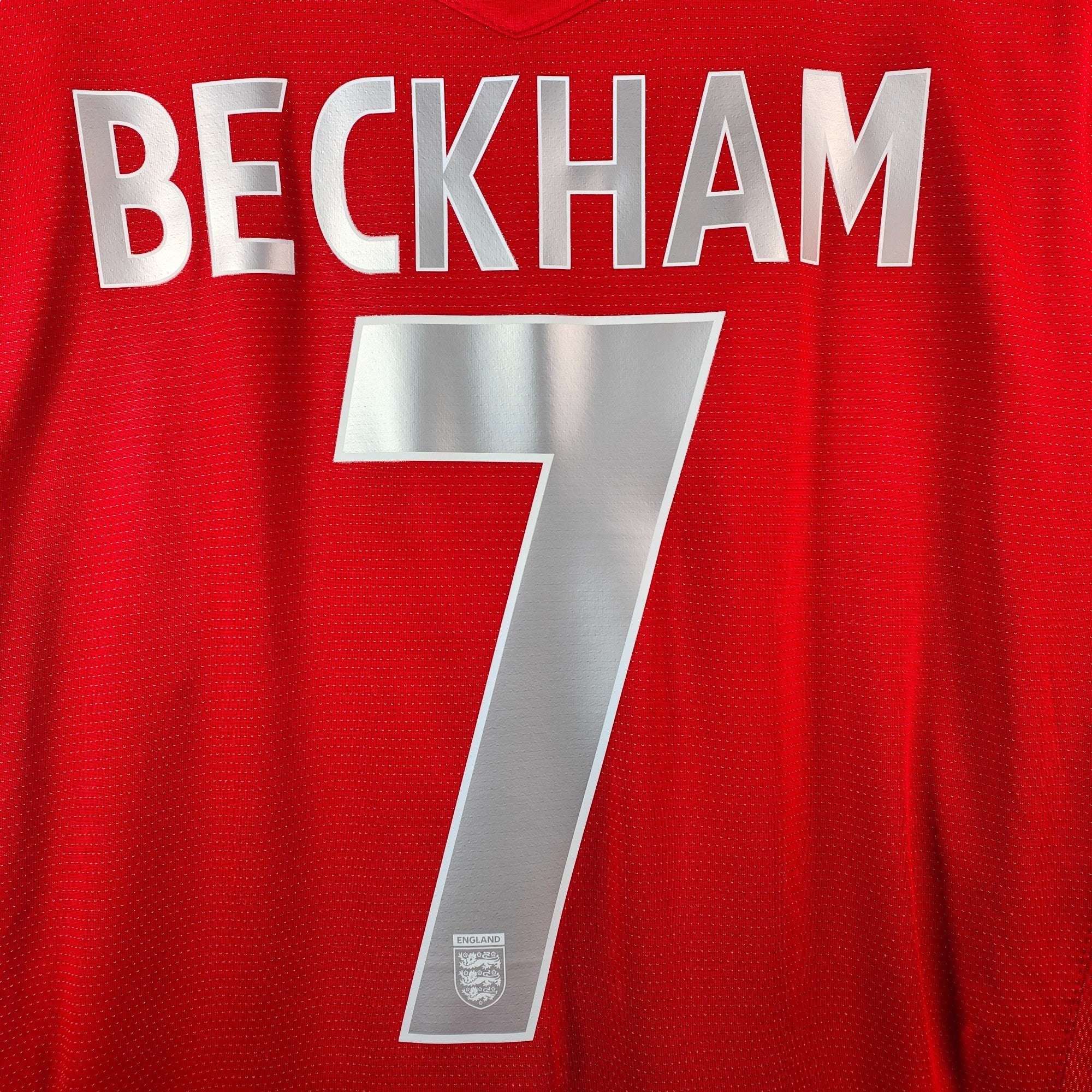 2004 - 06 England Away Shirt Beckham 7 - 7.5/10 - (XL) - Eternal Pitch