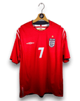 2004 - 06 England Away Shirt Beckham 7 - 8.5/10 - (XL) - Eternal Pitch