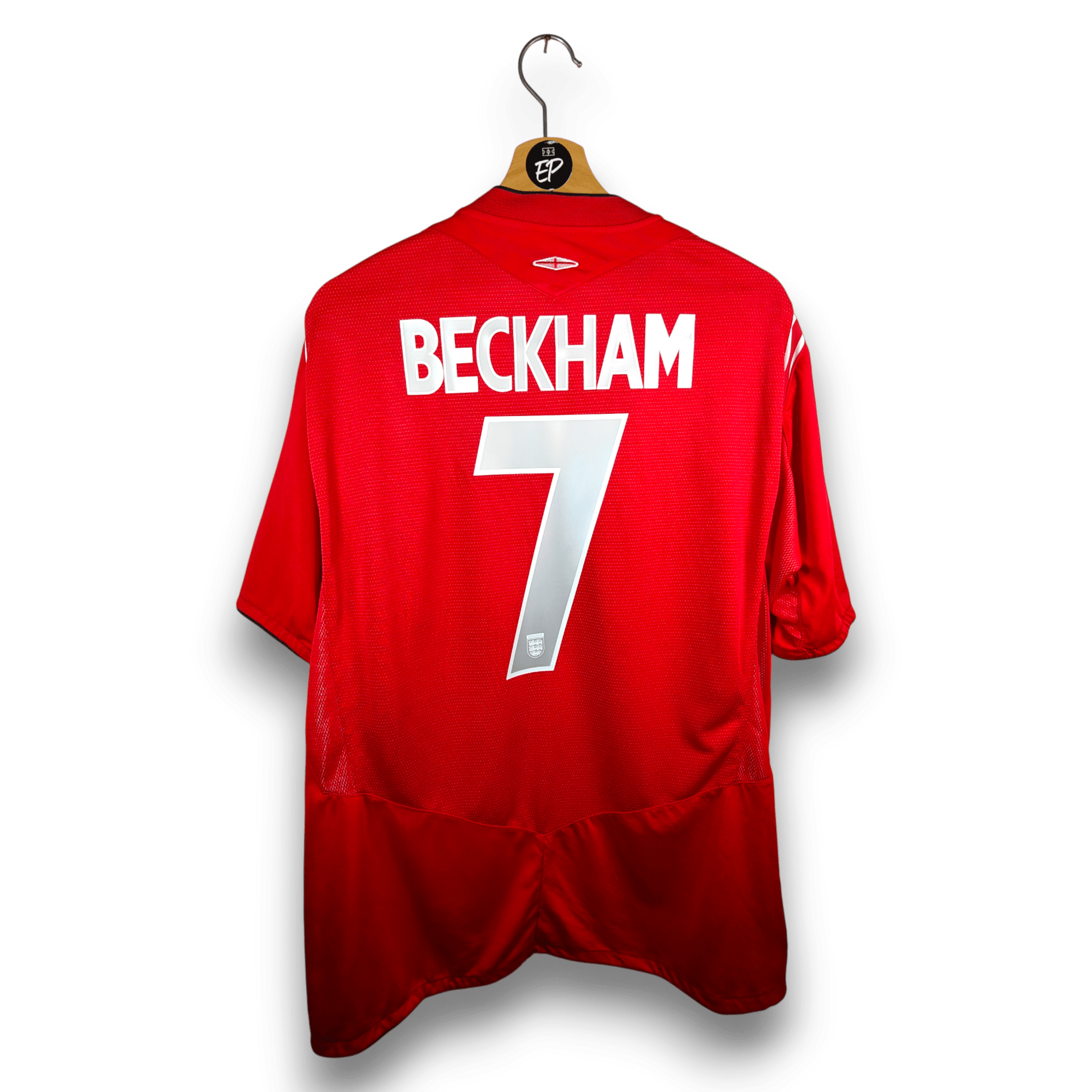 2004 - 06 England Away Shirt Beckham 7 - 8.5/10 - (XL) - Eternal Pitch