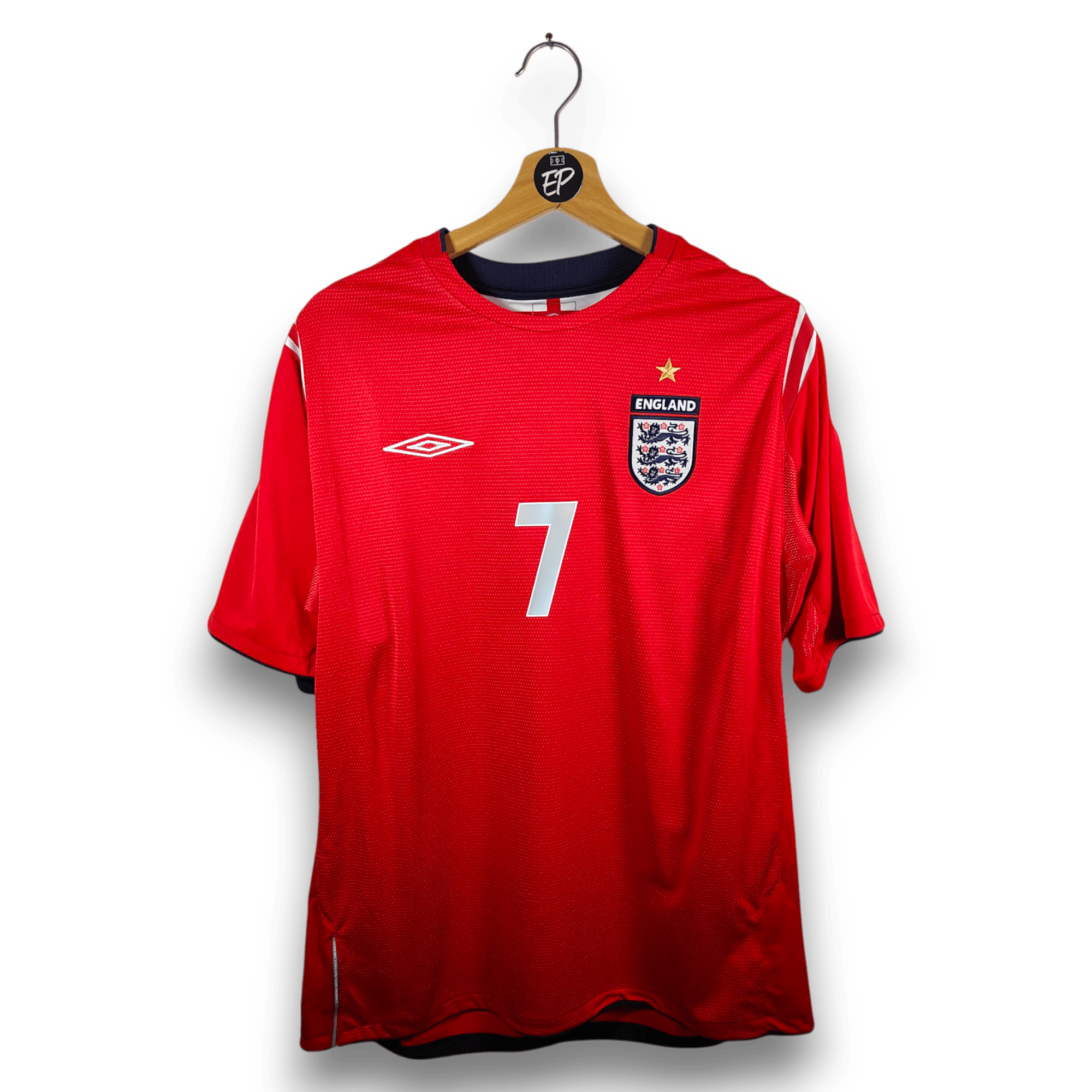 2004 - 06 England Away Shirt Beckham 7 - 9/10 - (L) - Eternal Pitch