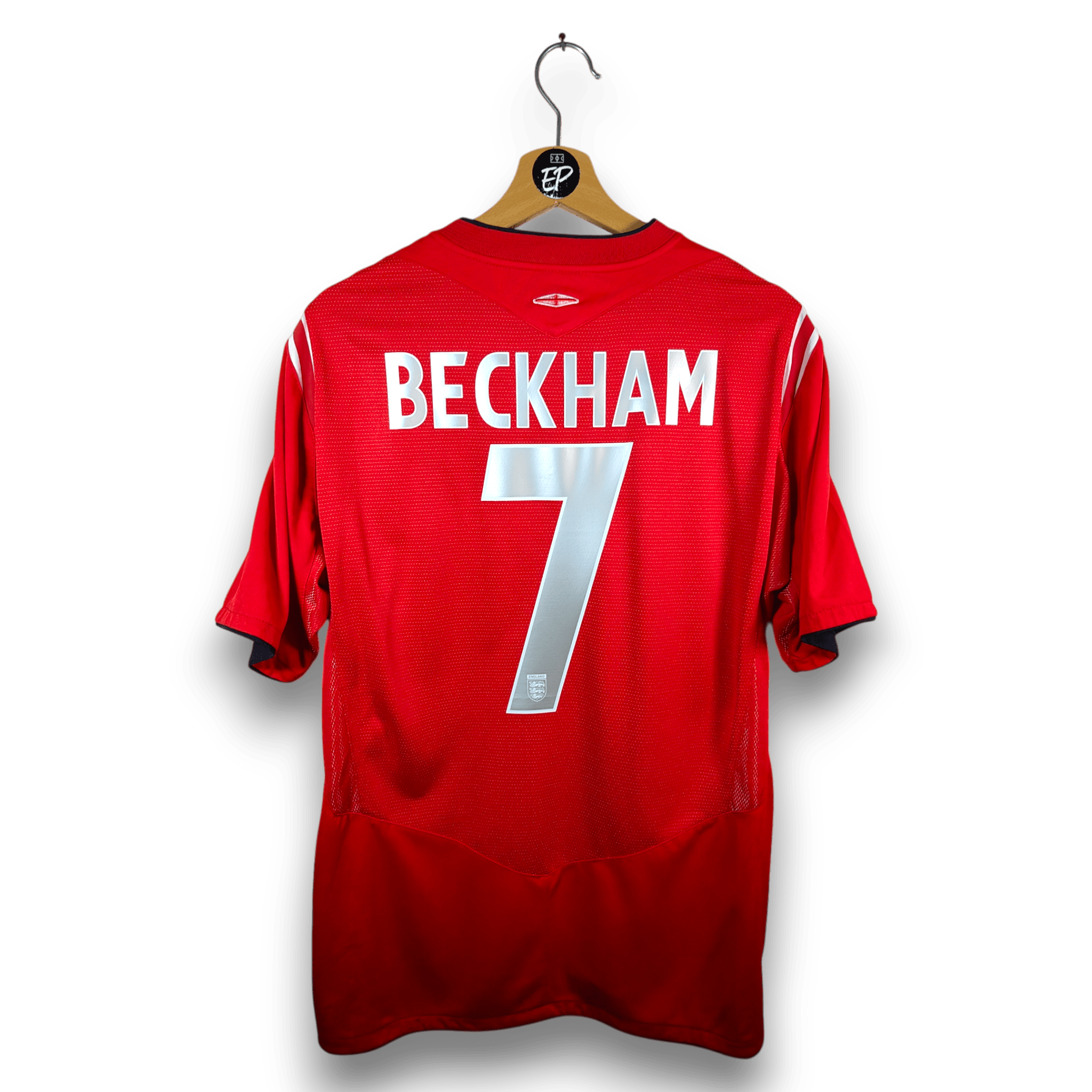 2004 - 06 England Away Shirt Beckham 7 - 9/10 - (L) - Eternal Pitch