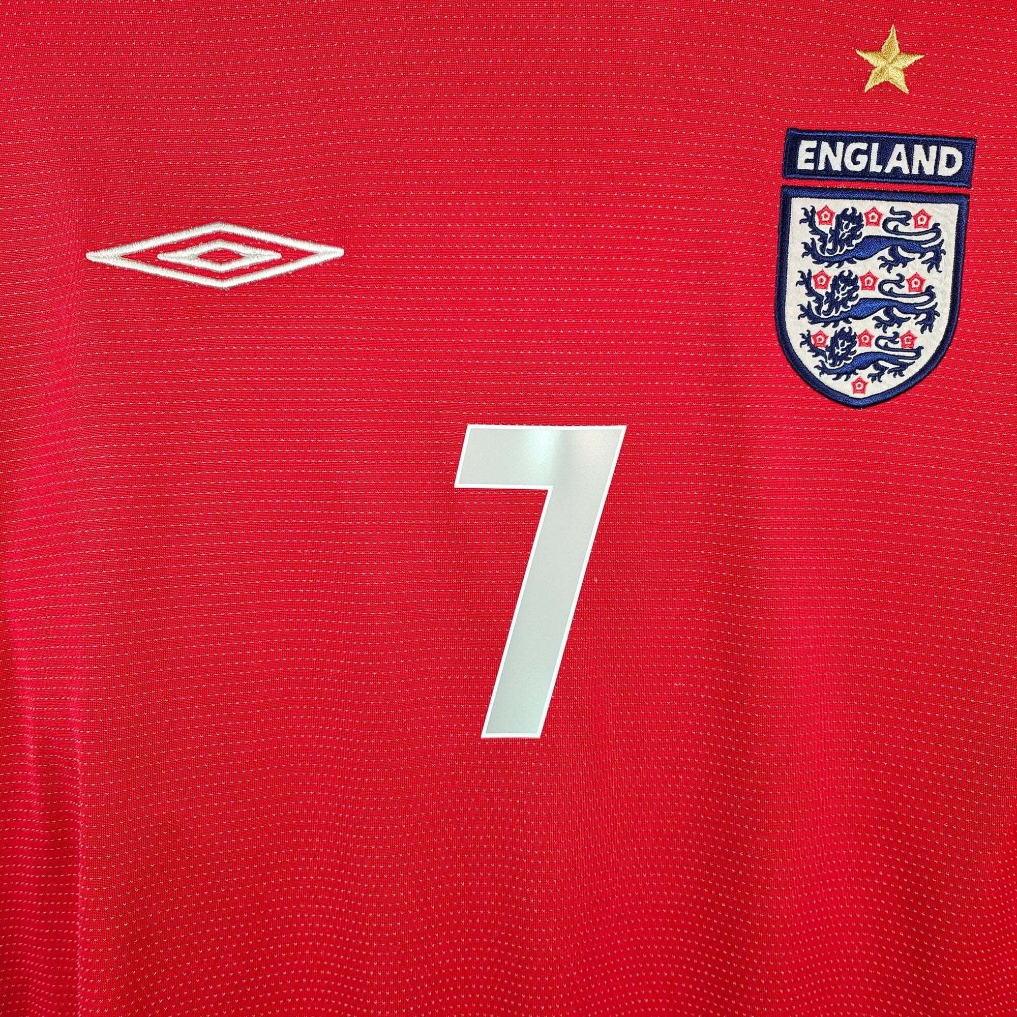 2004 - 06 England Away Shirt Beckham 7 - 9/10 - (L) - Eternal Pitch